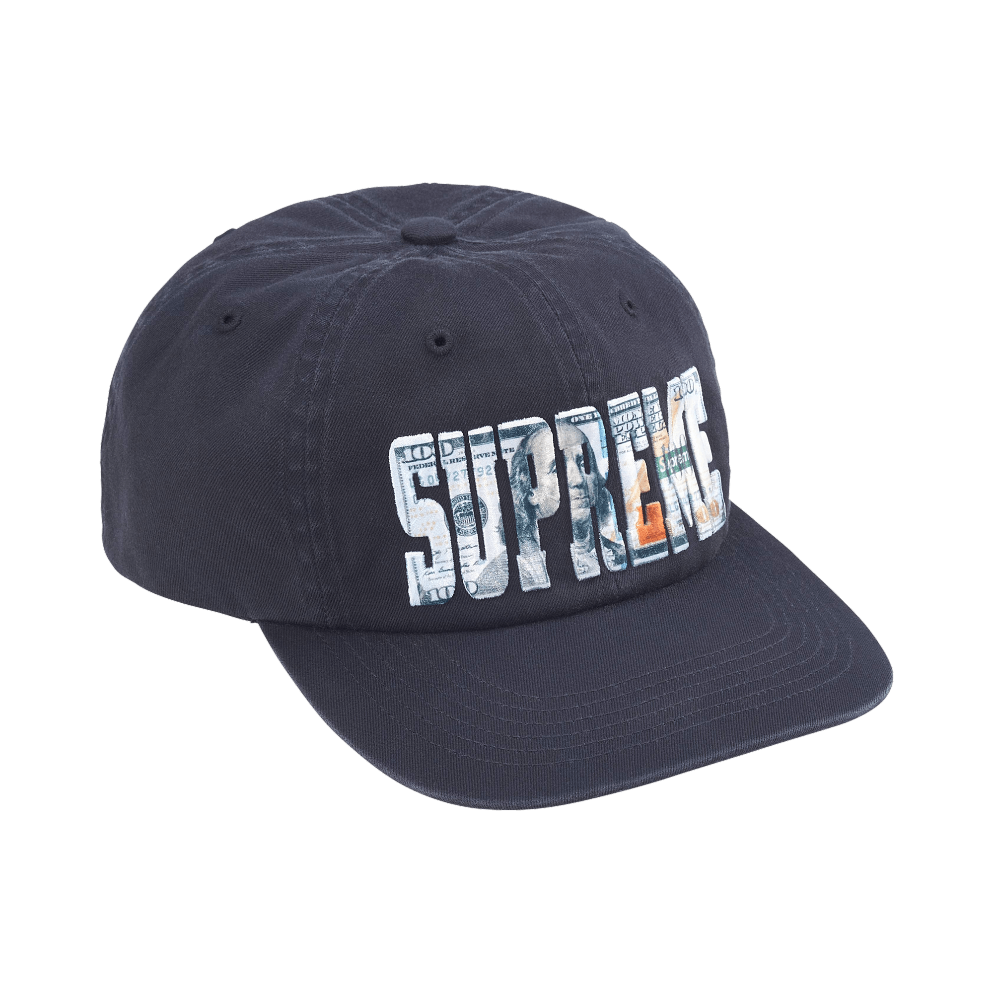Supreme Embroidered Money Logo 6-Panel 'Navy'