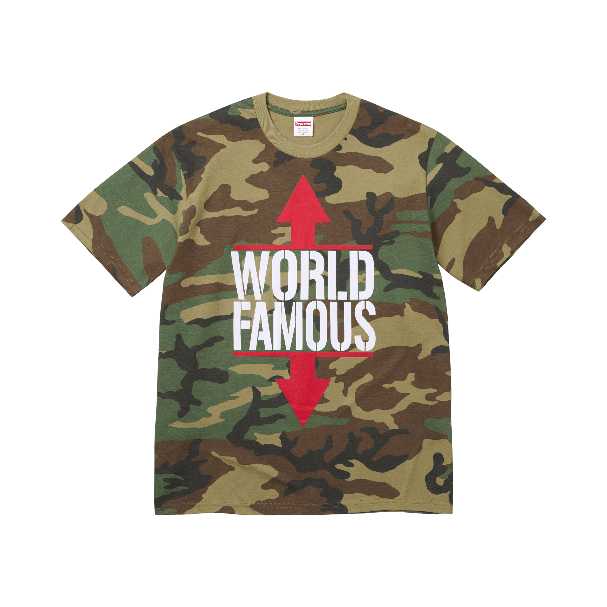 Supreme World Famous Tee 'Woodland Camo'