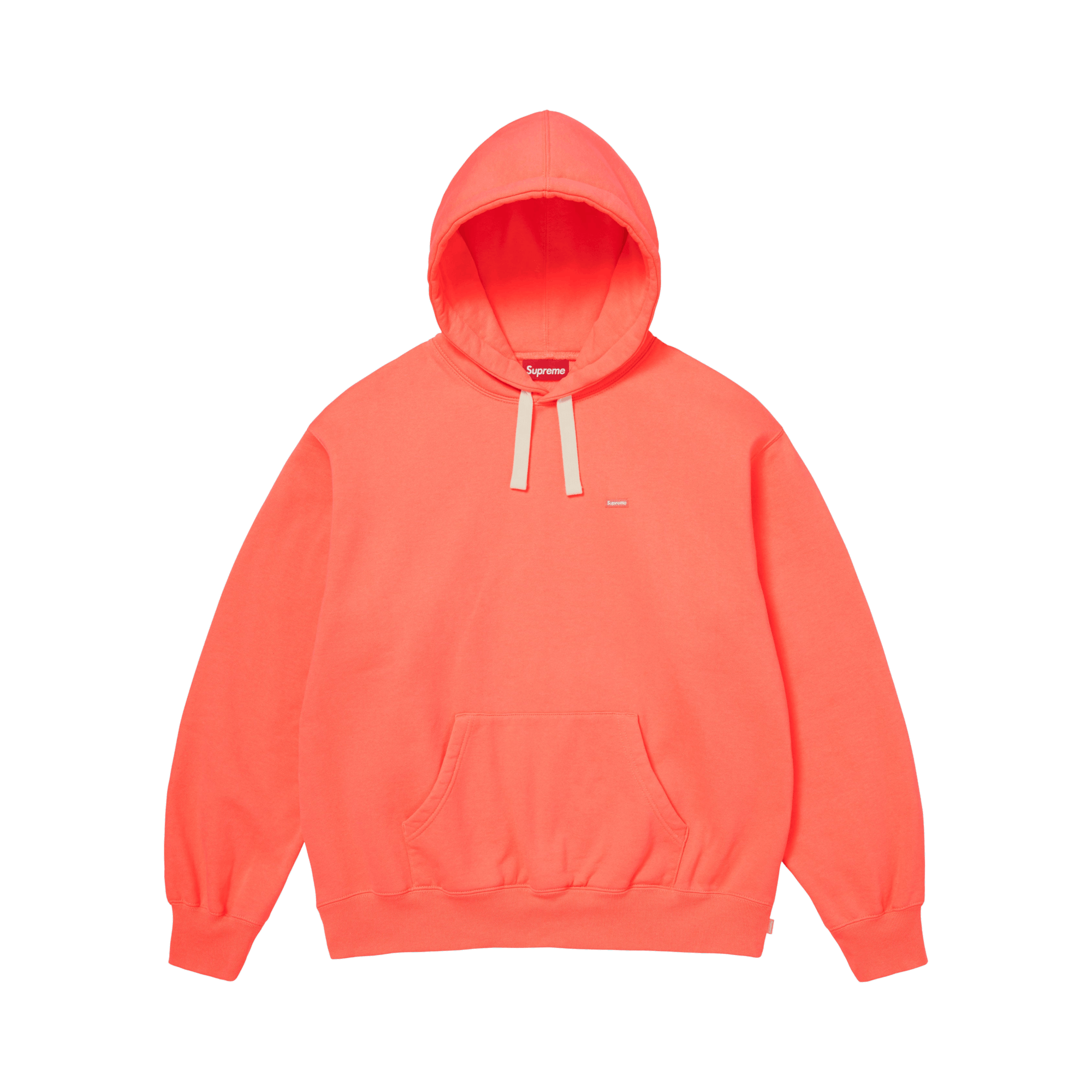 Supreme Small Box Drawcord Hooded Sweatshirt 'Fluorescent Pink'