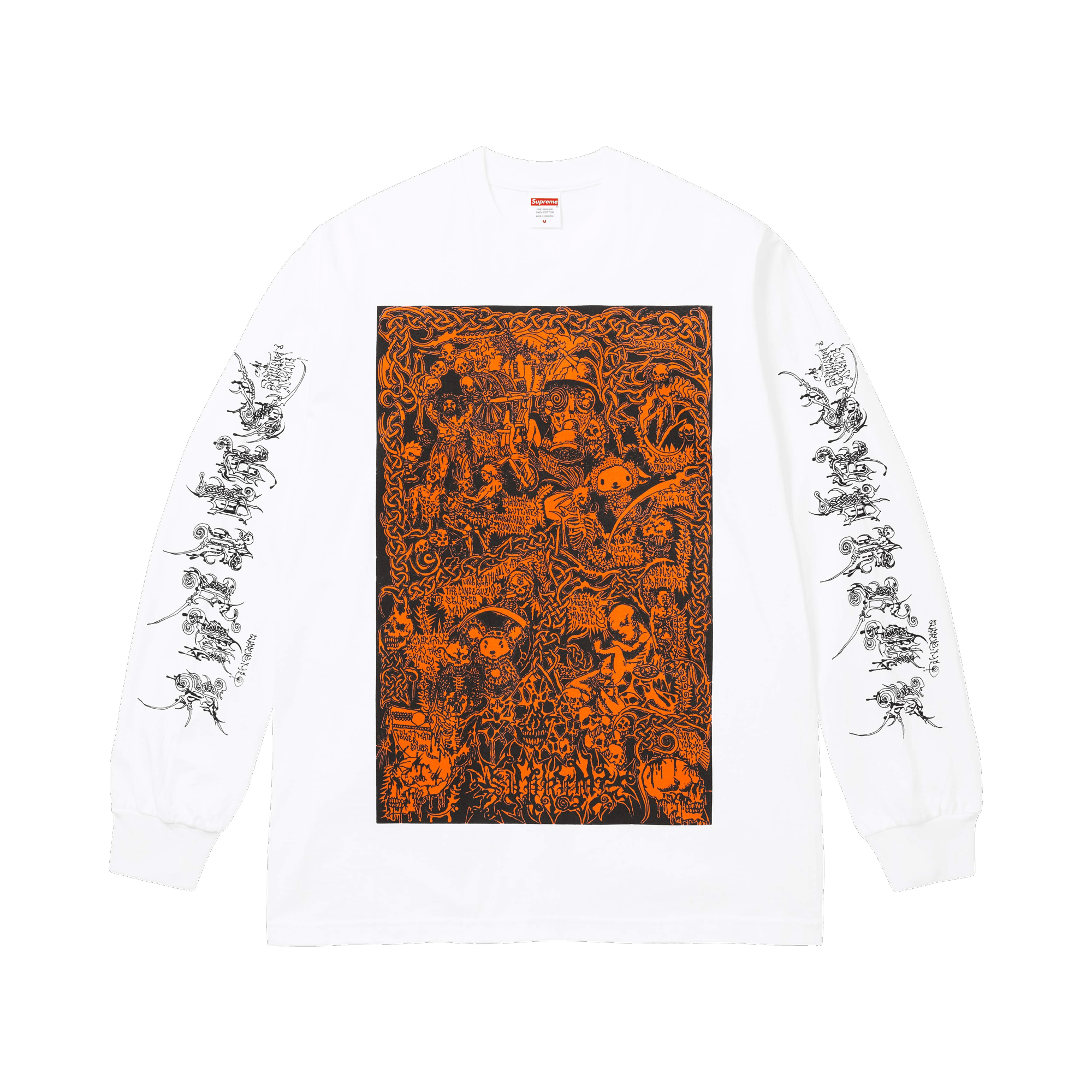 Supreme Wombat Long-Sleeve Tee 'White'