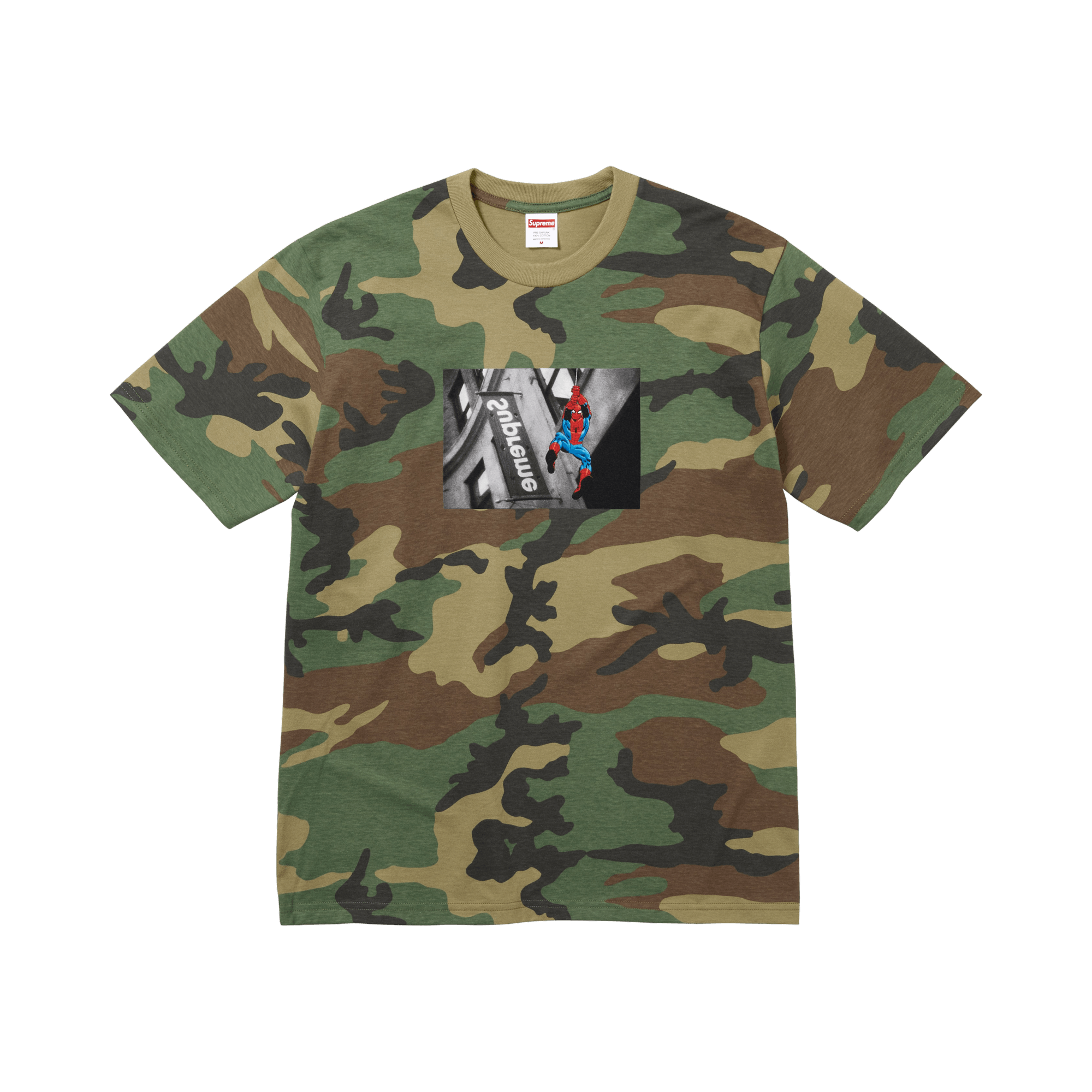 Supreme x Spider-Man Tee 'Woodland Camo'