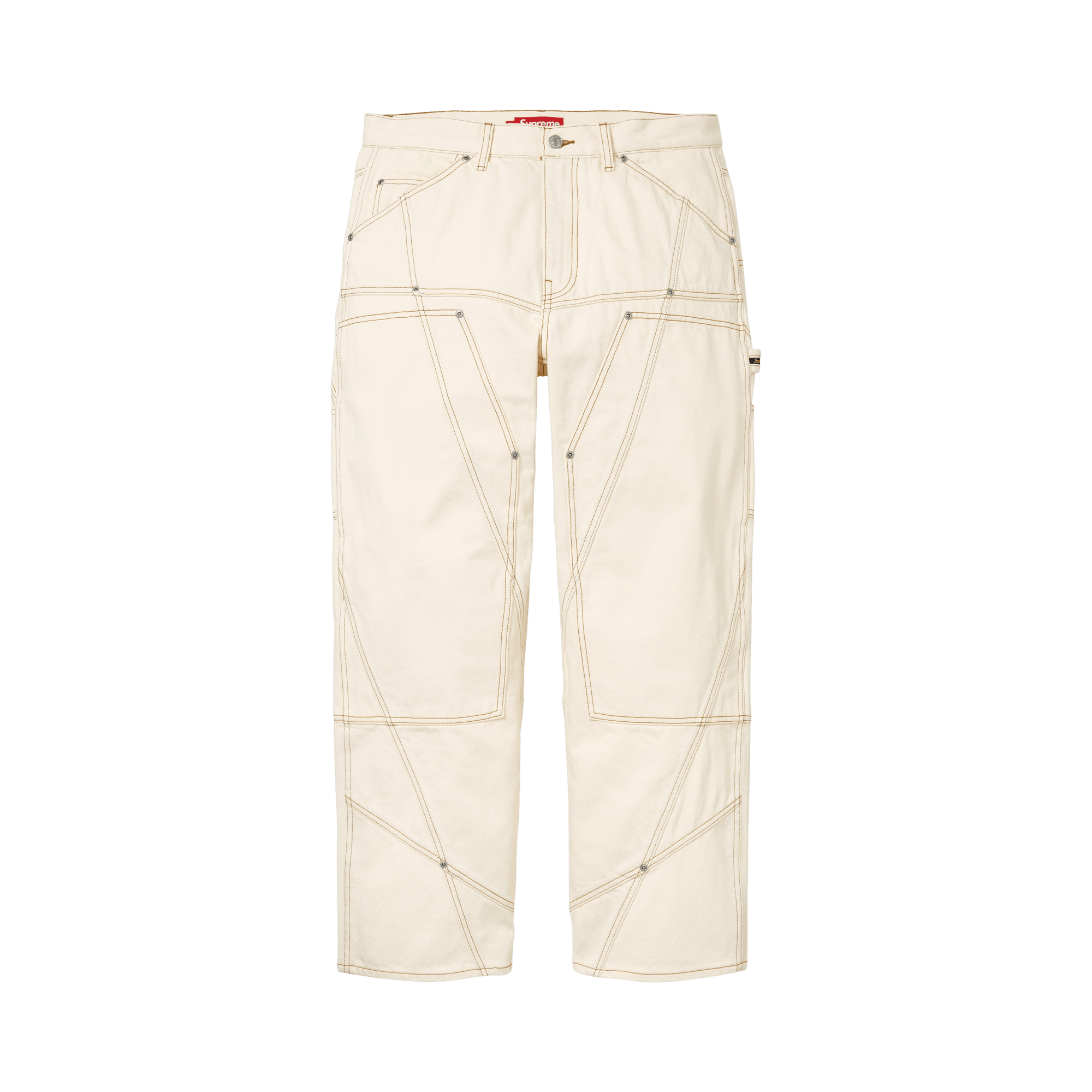 Supreme Contrast Stitch Double Knee Painter Jean 'Natural'