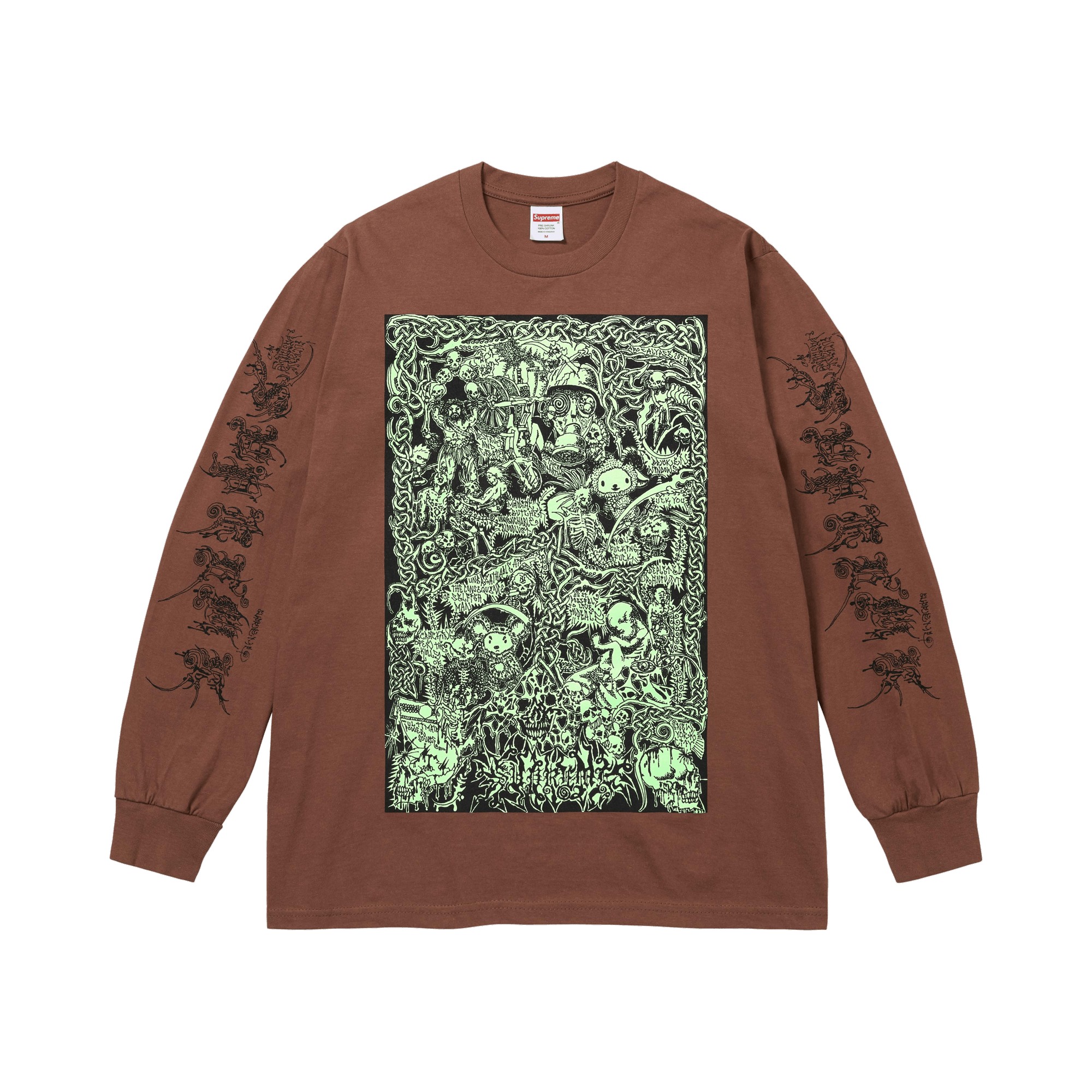 Supreme Wombat Long-Sleeve Tee 'Brown'