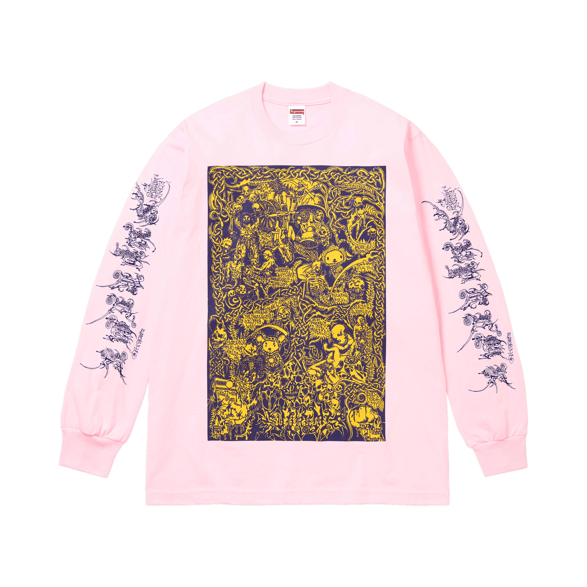 Supreme Wombat Long-Sleeve Tee 'Light Pink'