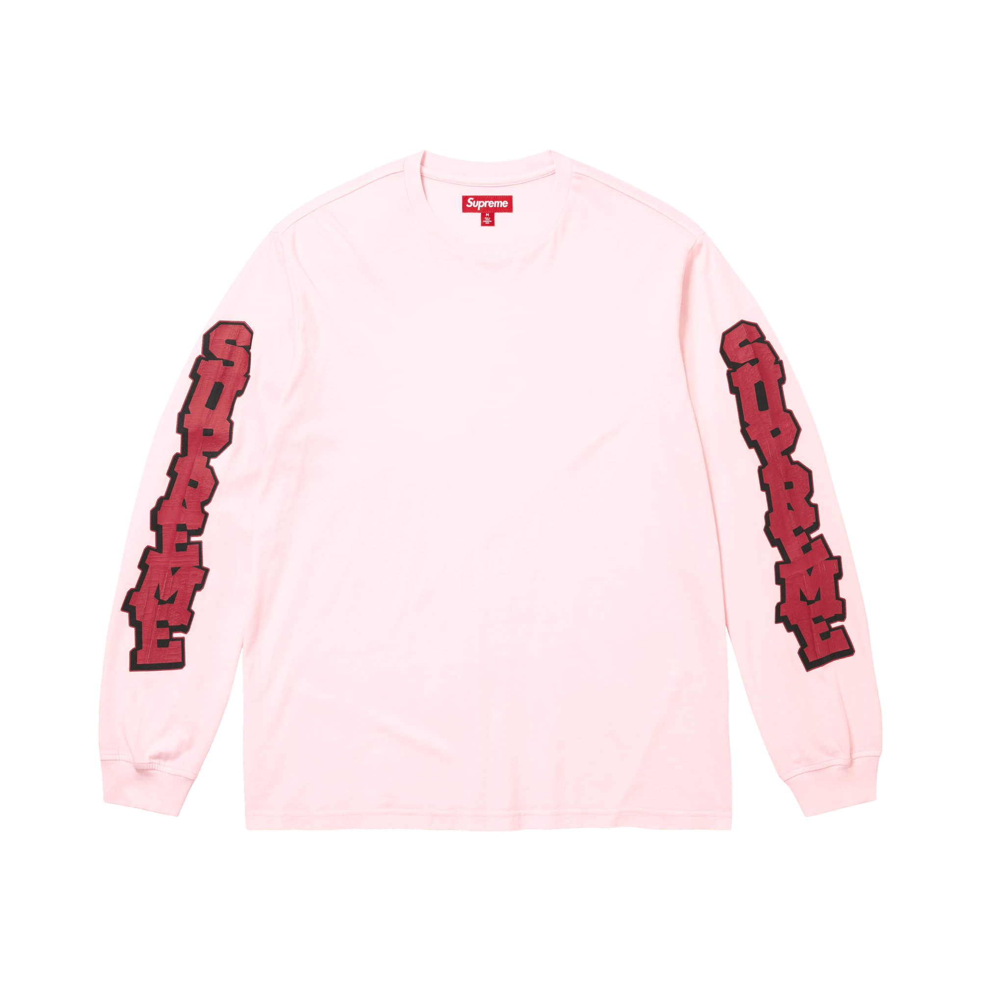 Supreme Cracked Sleeve Long-Sleeve Top 'Washed Pink'
