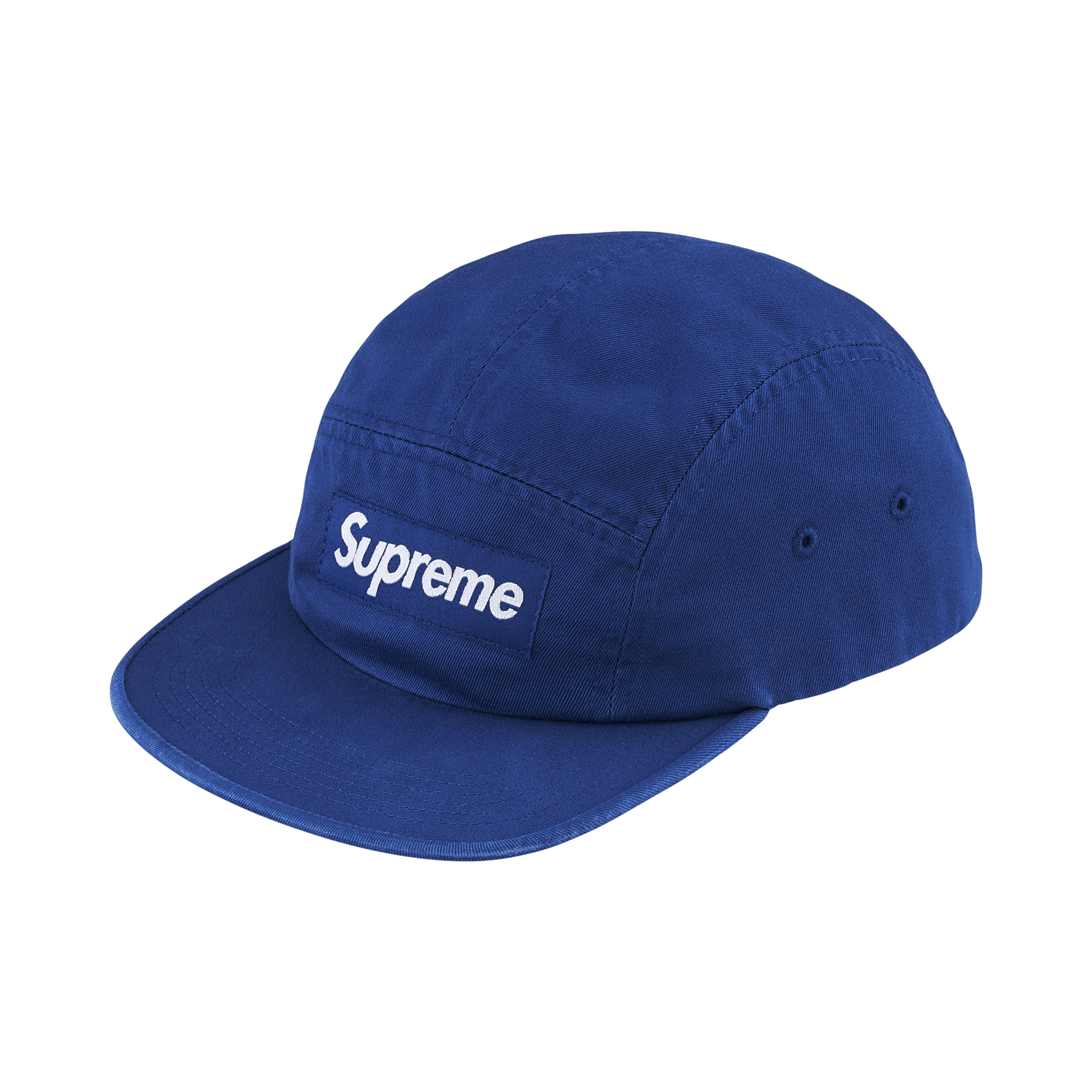 Supreme Washed Chino Twill Camp Cap 'Royal'