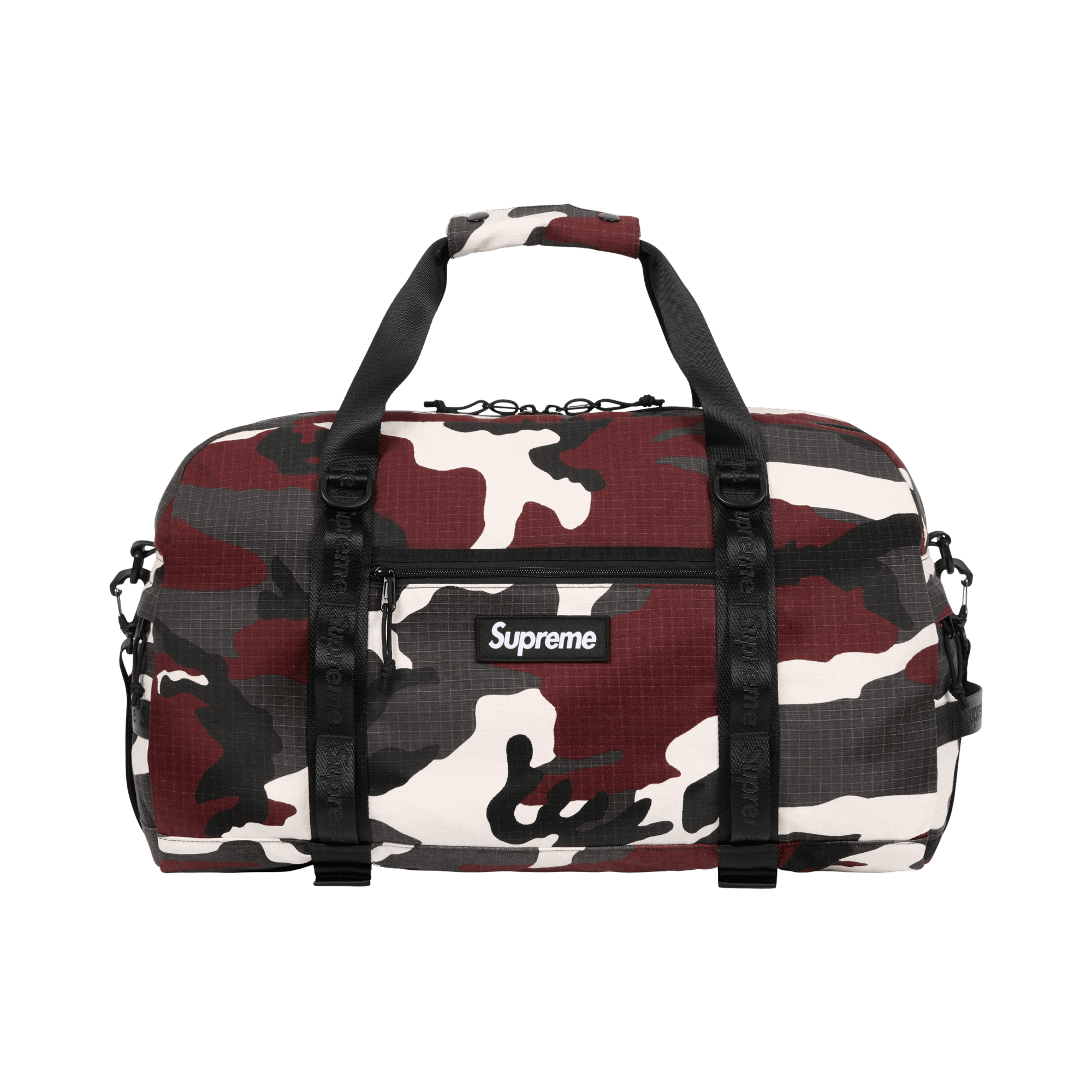 Supreme Duffle Bag 'Red Camo'