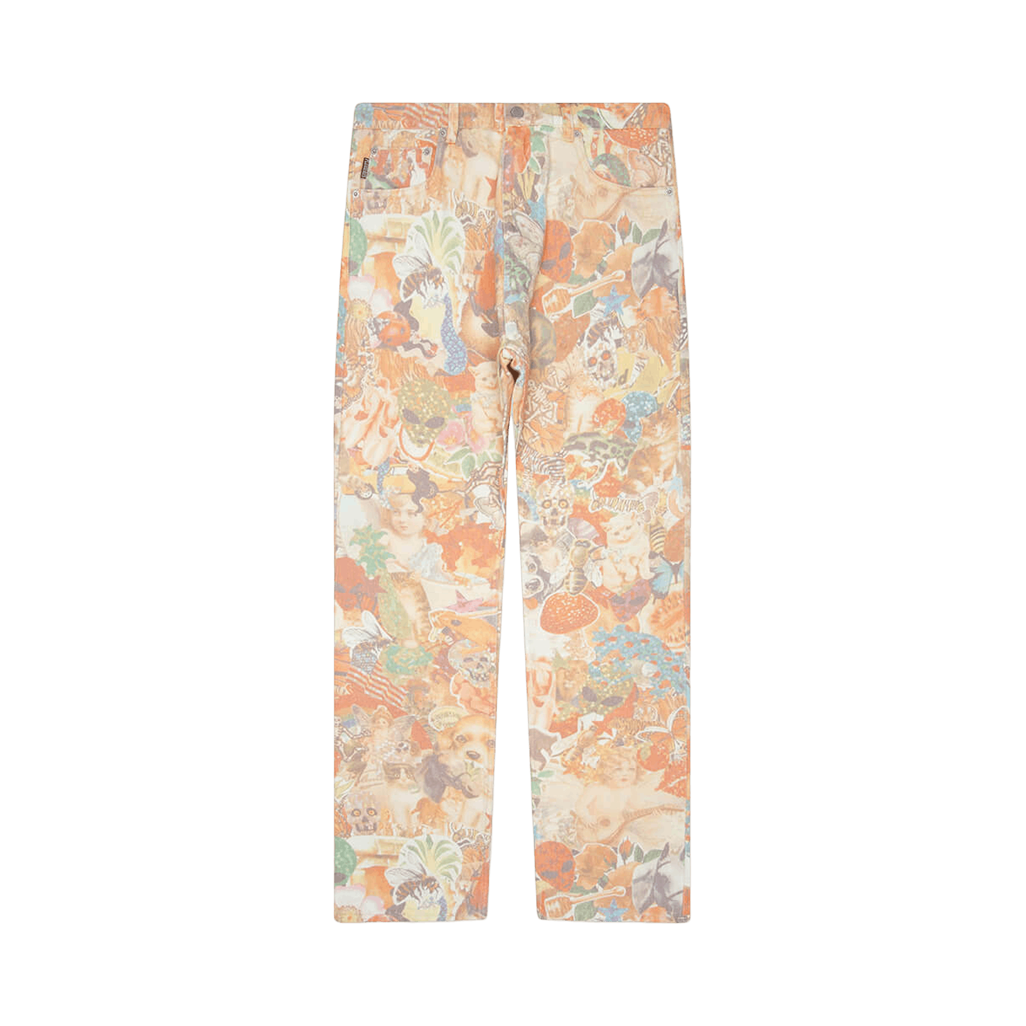 Pleasures Stickers Straight Leg Jeans 'Multicolor'