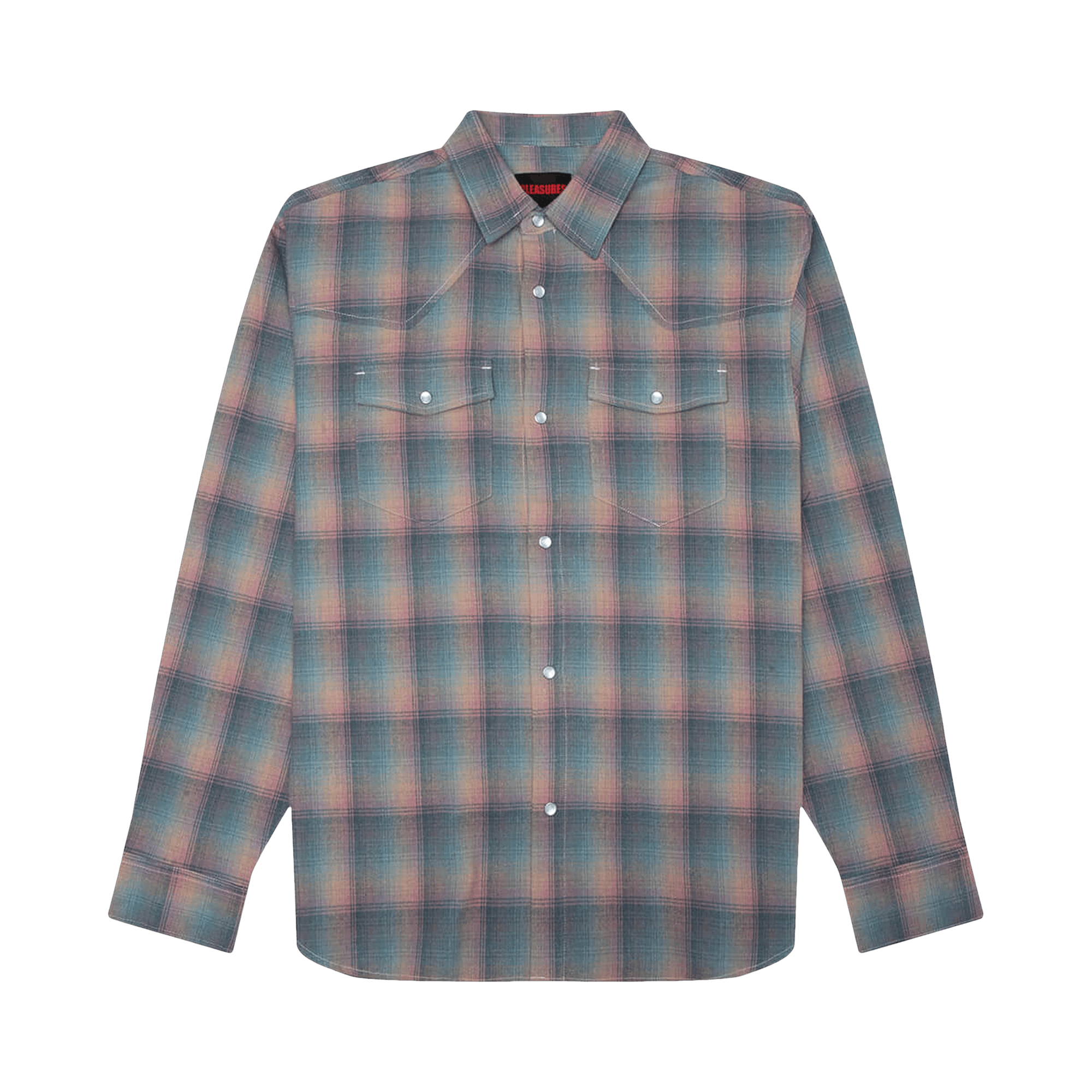 Pleasures Sender Western Button Up 'Pink'