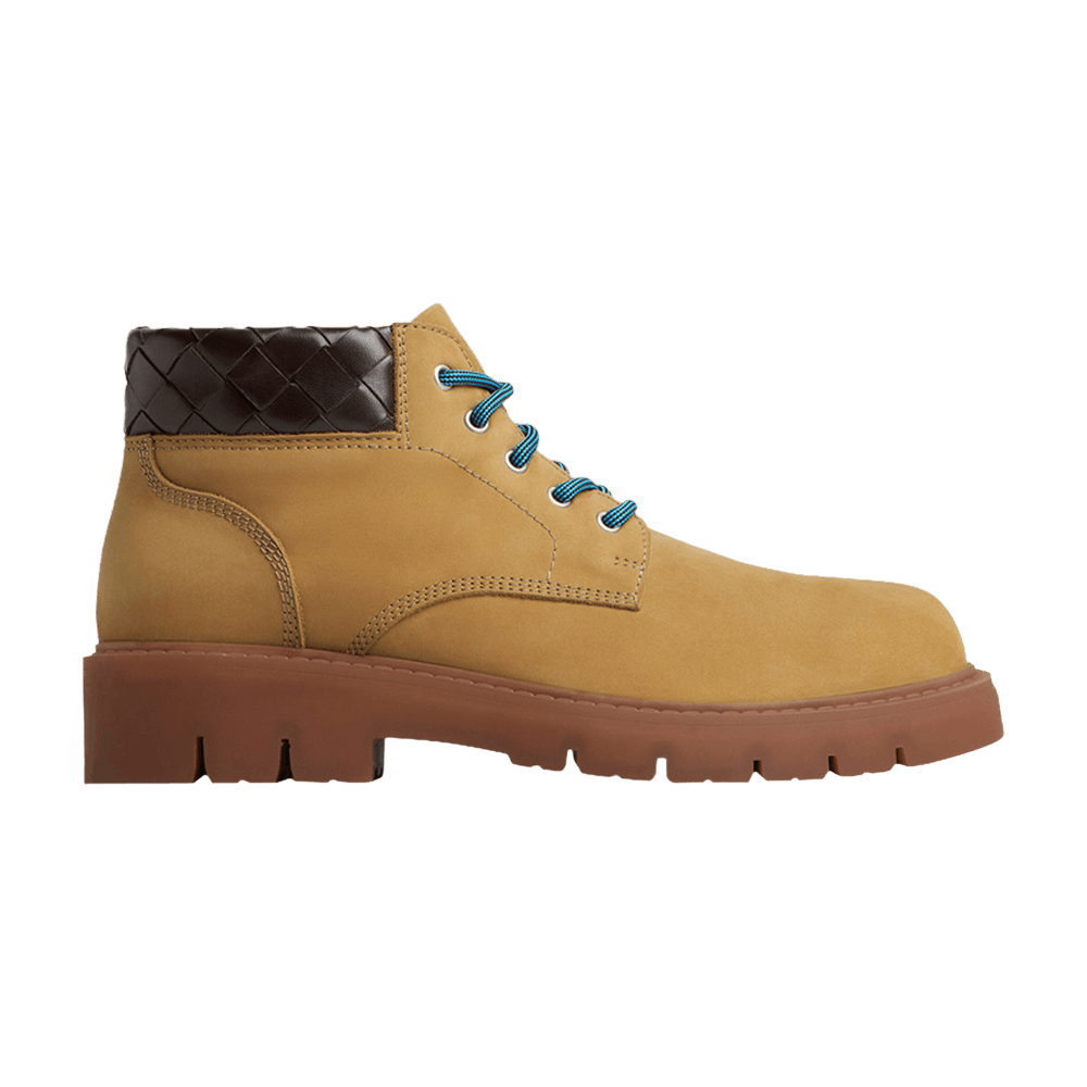 Bottega Veneta Haddock Lace Up Boot 'Ocre Fondant'