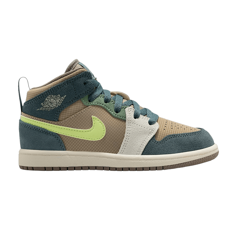 Air Jordan Jordan 1 Mid SE PS 'Khaki Hasta Olive Grey'