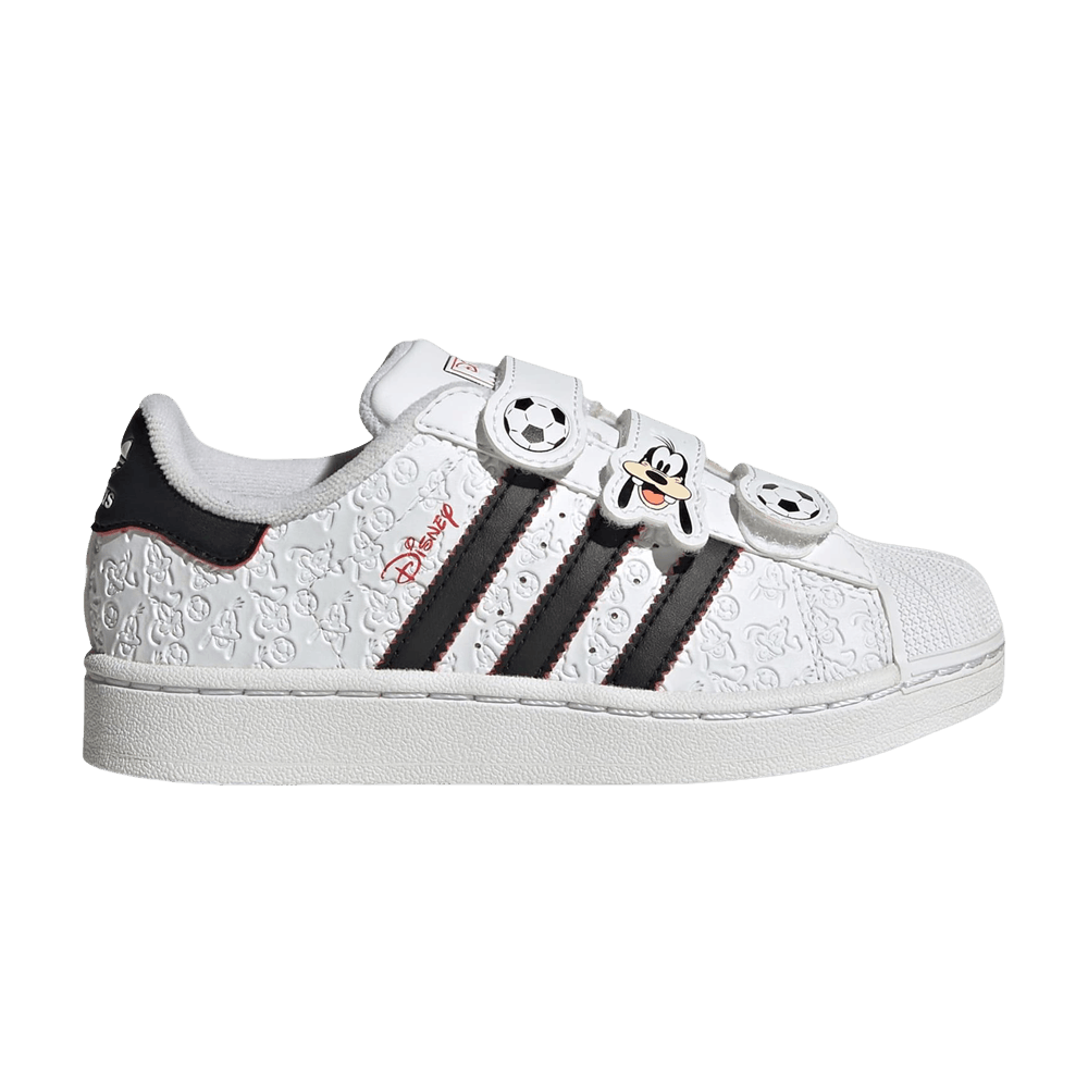 Disney x adidas Superstar II Little Kid 'Cloud White Core Black Red'