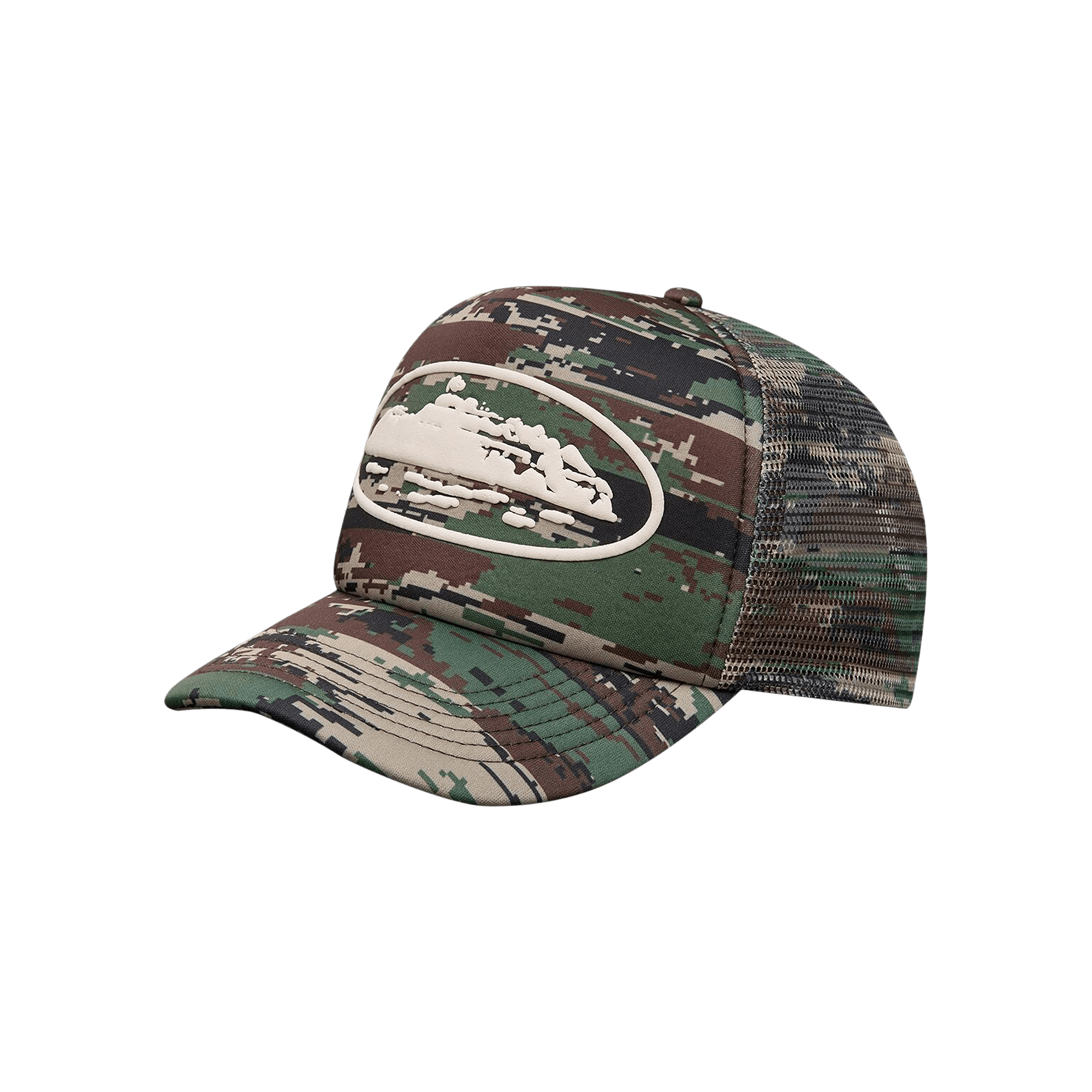 Corteiz Island Puff Print Trucker Hat 'Digi Camo'