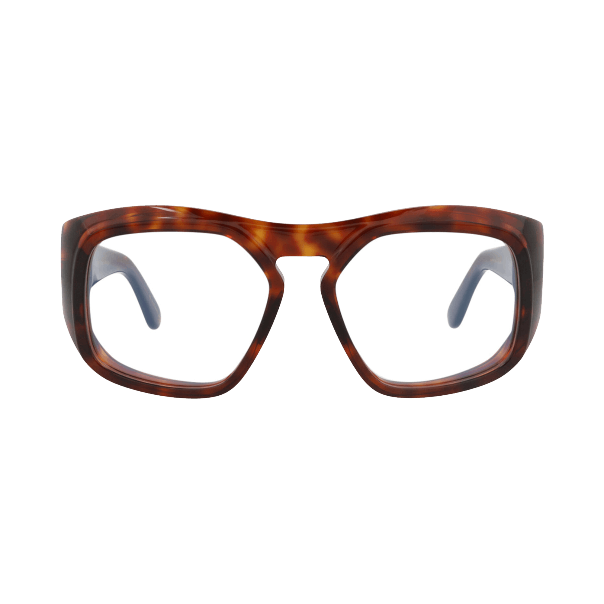Valentino Square-Frame Acetate Optical Frames 'Havana/Transparent'
