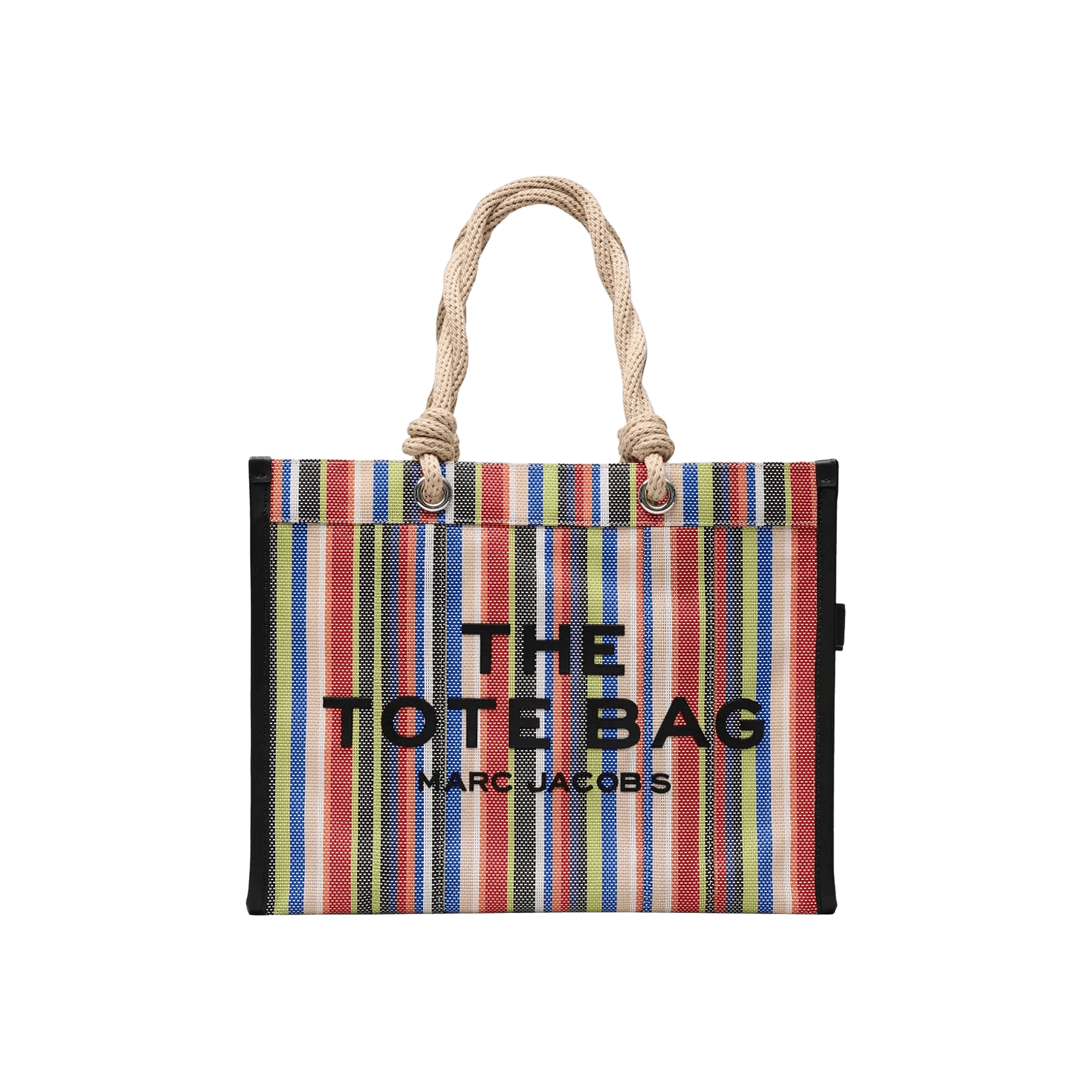 Marc Jacobs Stripe Mesh Rope Large Tote Bag 'Red/Multicolor'