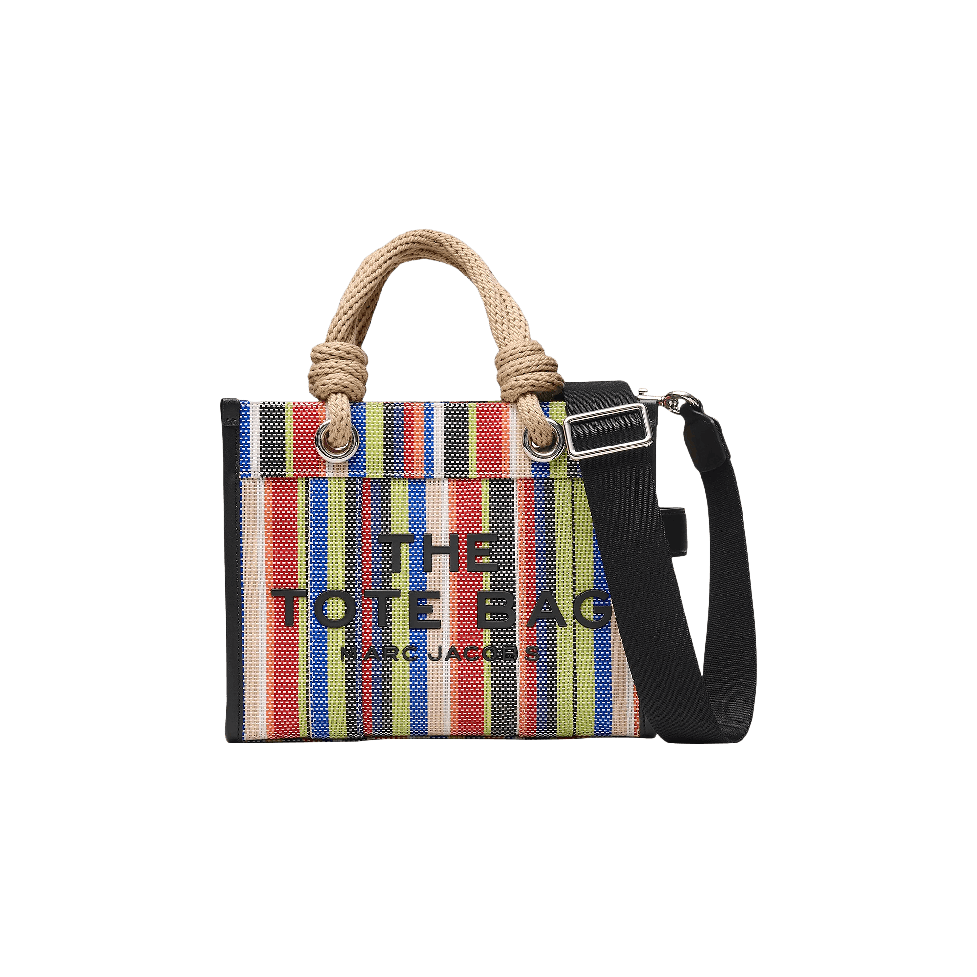 Marc Jacobs Stripe Mesh Rope Small Tote Bag 'Red/Multicolor'