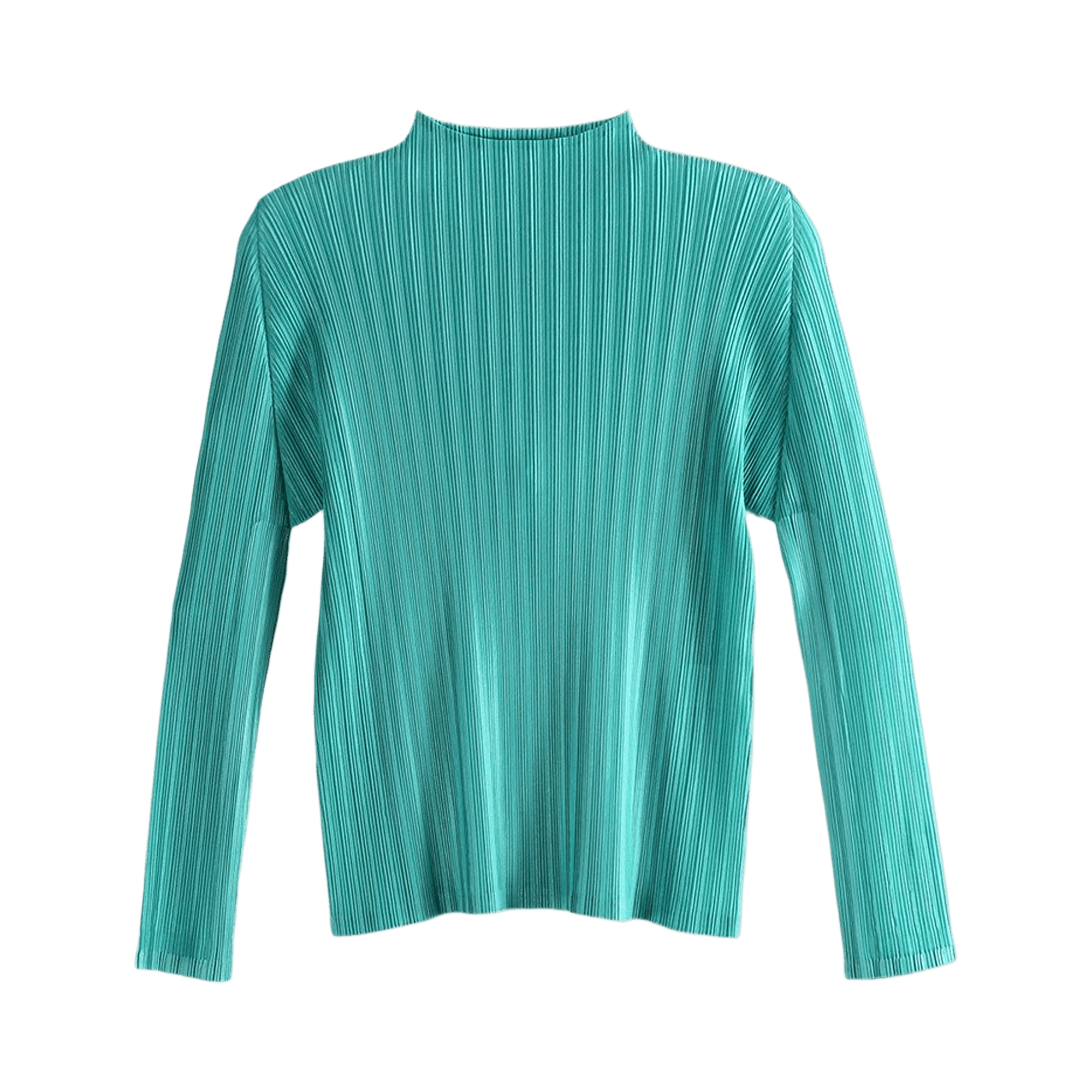Pleats Please Issey Miyake Rib Pleats February Shirt 'Turquoise Green'
