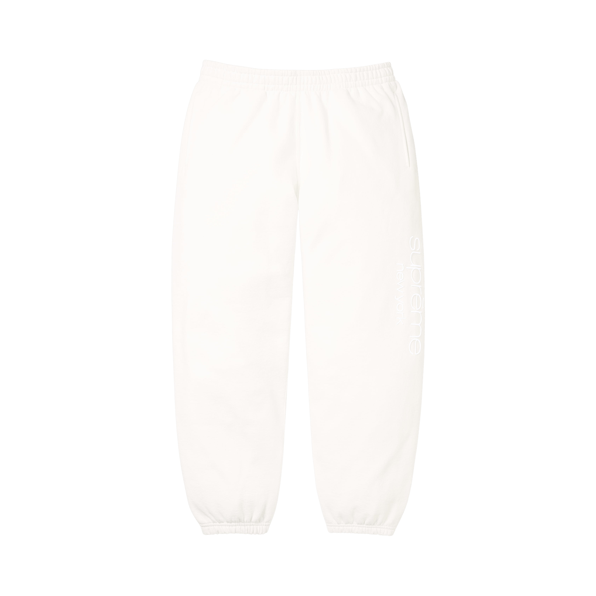 Supreme Classic Logo Sweatpant 'White'