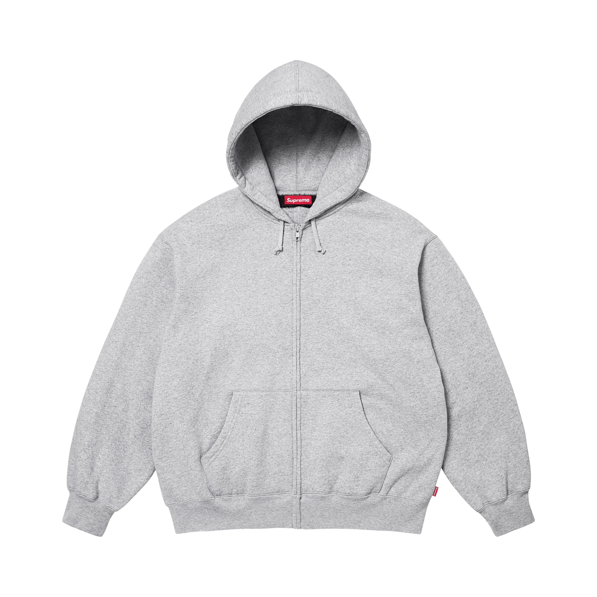 Supreme Cut Out Zip Up Hooded Sweatshirt 'Heather Grey'