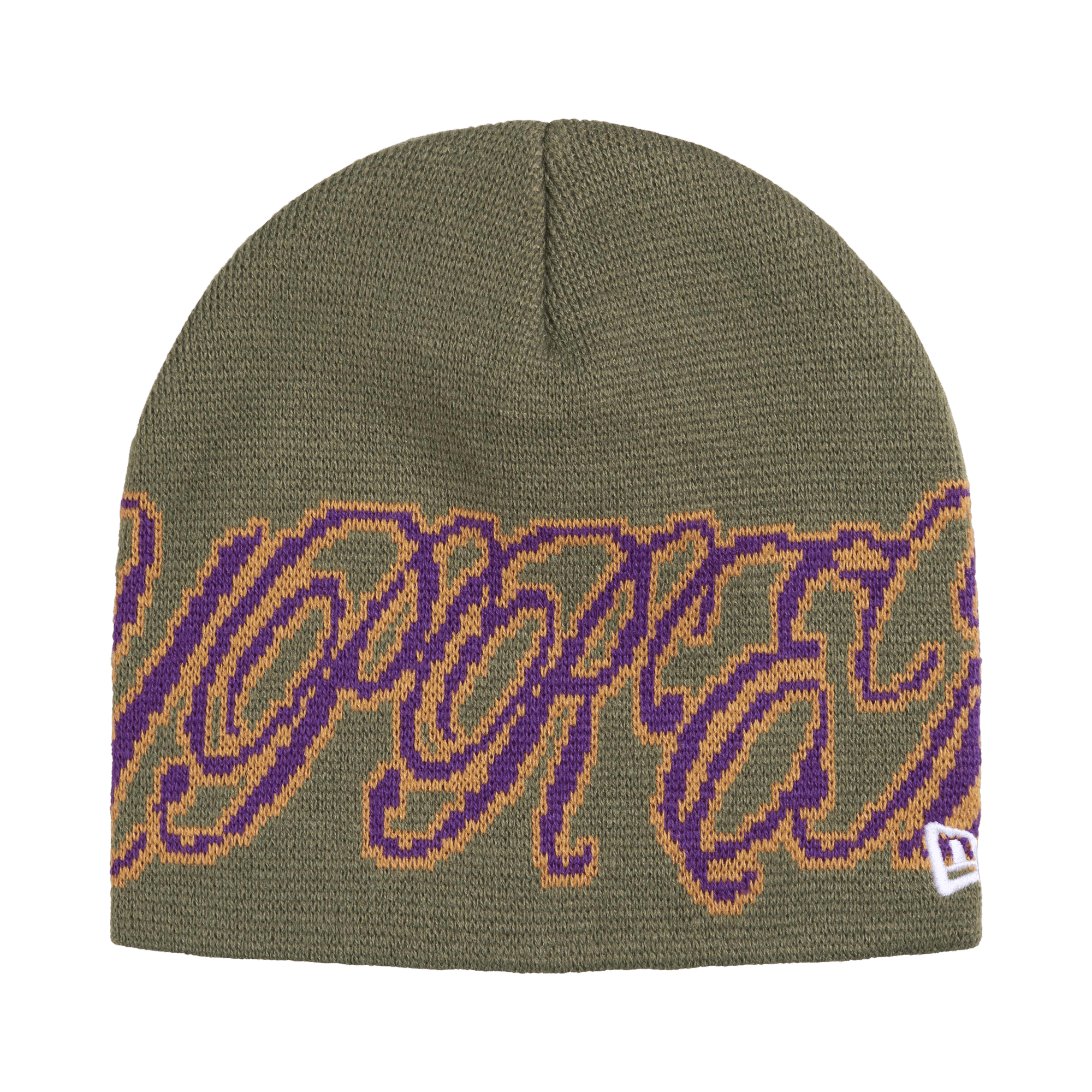 Supreme New Era Cursive Beanie 'Olive'
