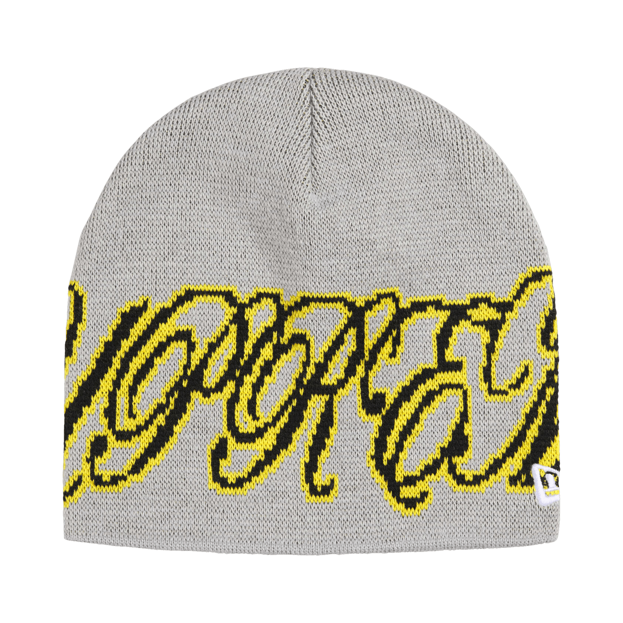 Supreme New Era Cursive Beanie 'Grey'