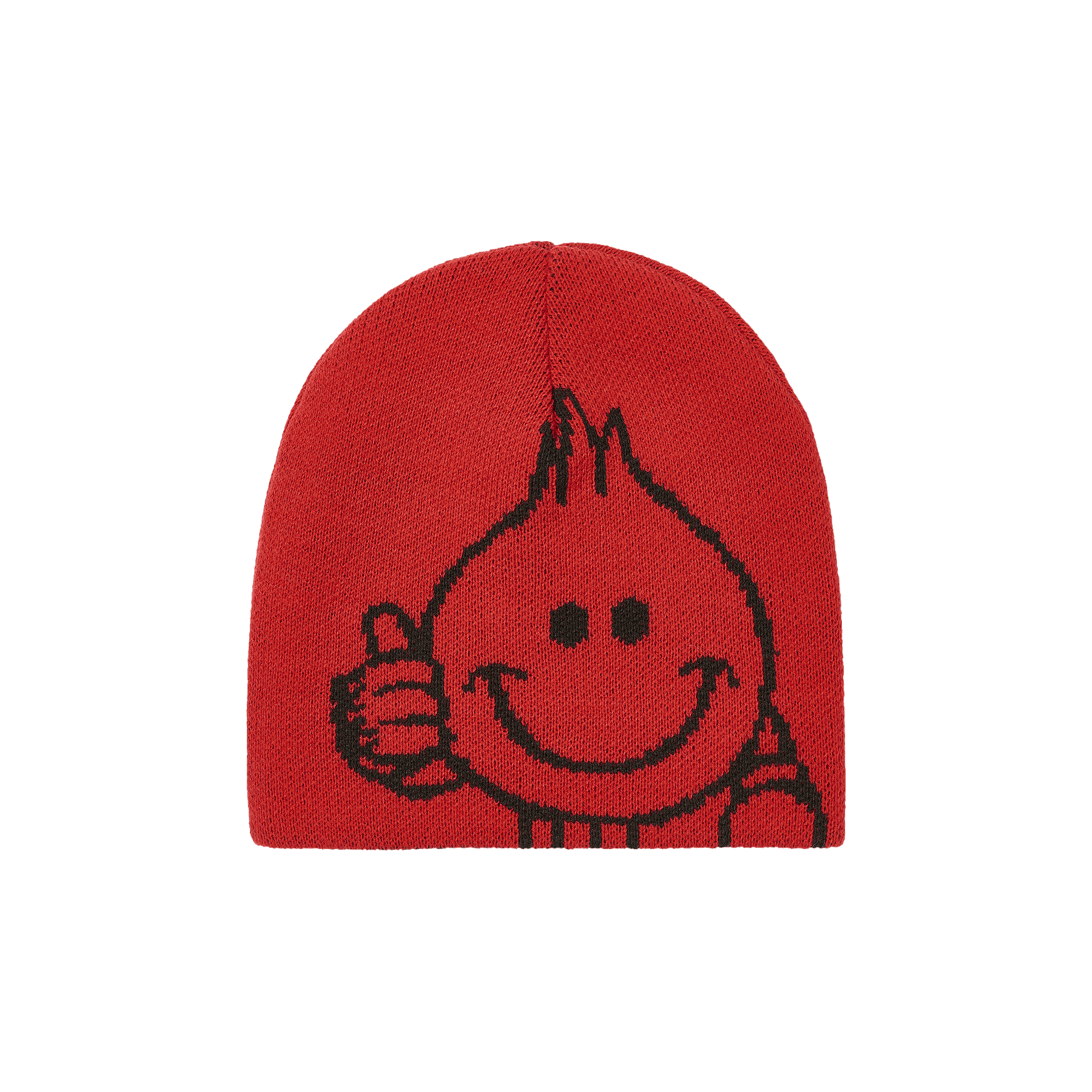 Palace World Industries Reverso Nein Cuff Beanie 'Red/Black'