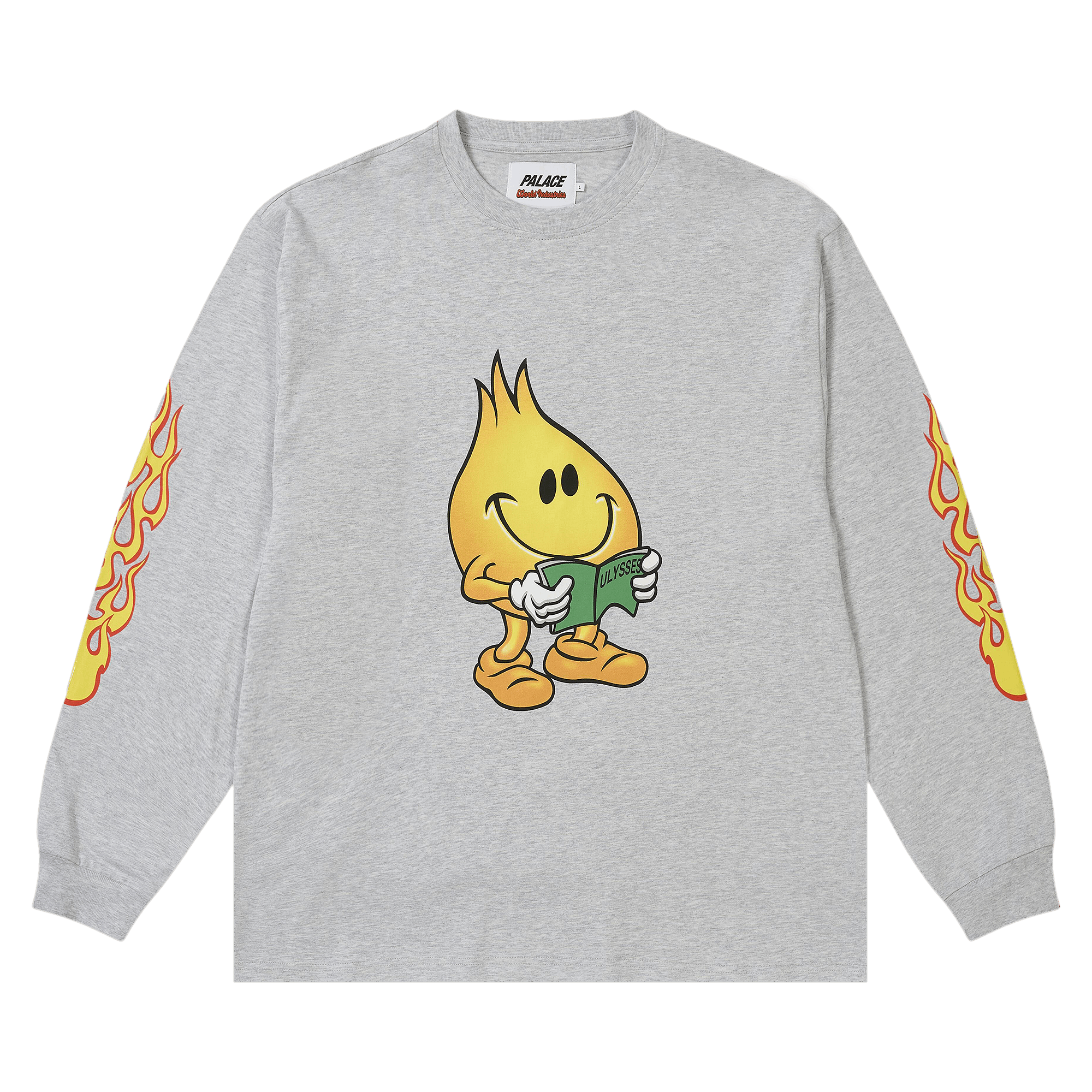 Palace World Industries Long-Sleeve 'Grey Marl'