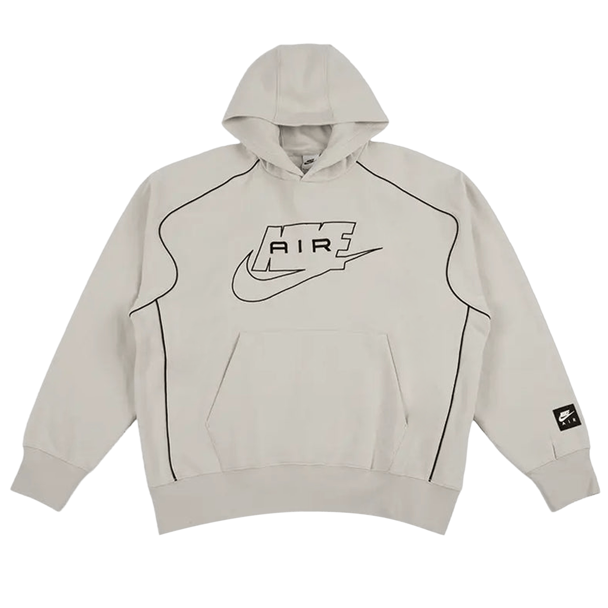 Nike Air Fleece Pullover Hoodie 'Light Bone/Black'