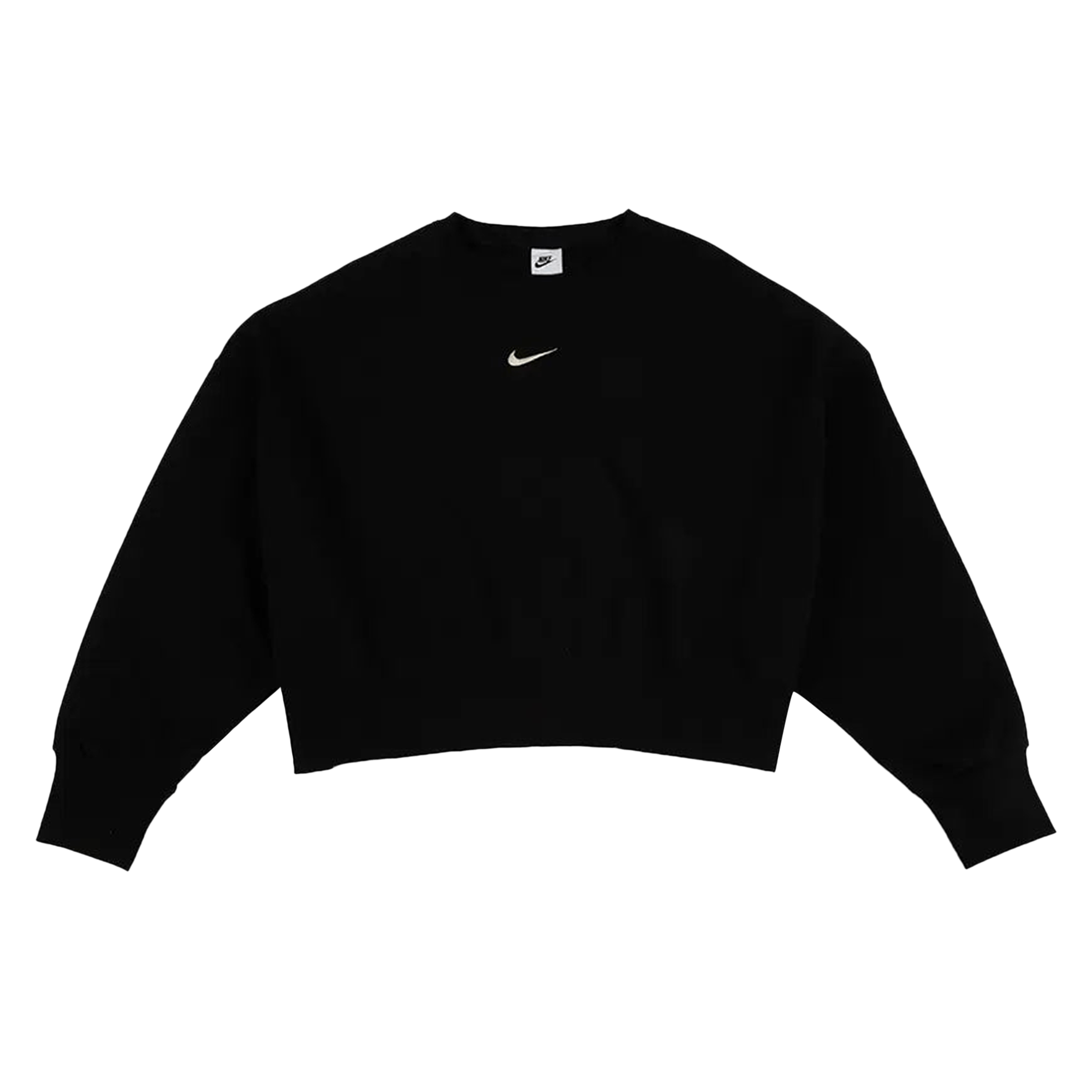 Nike NSW Phoenix Fleece Oversized Crewneck Sweatshirt 'Black/Sail'