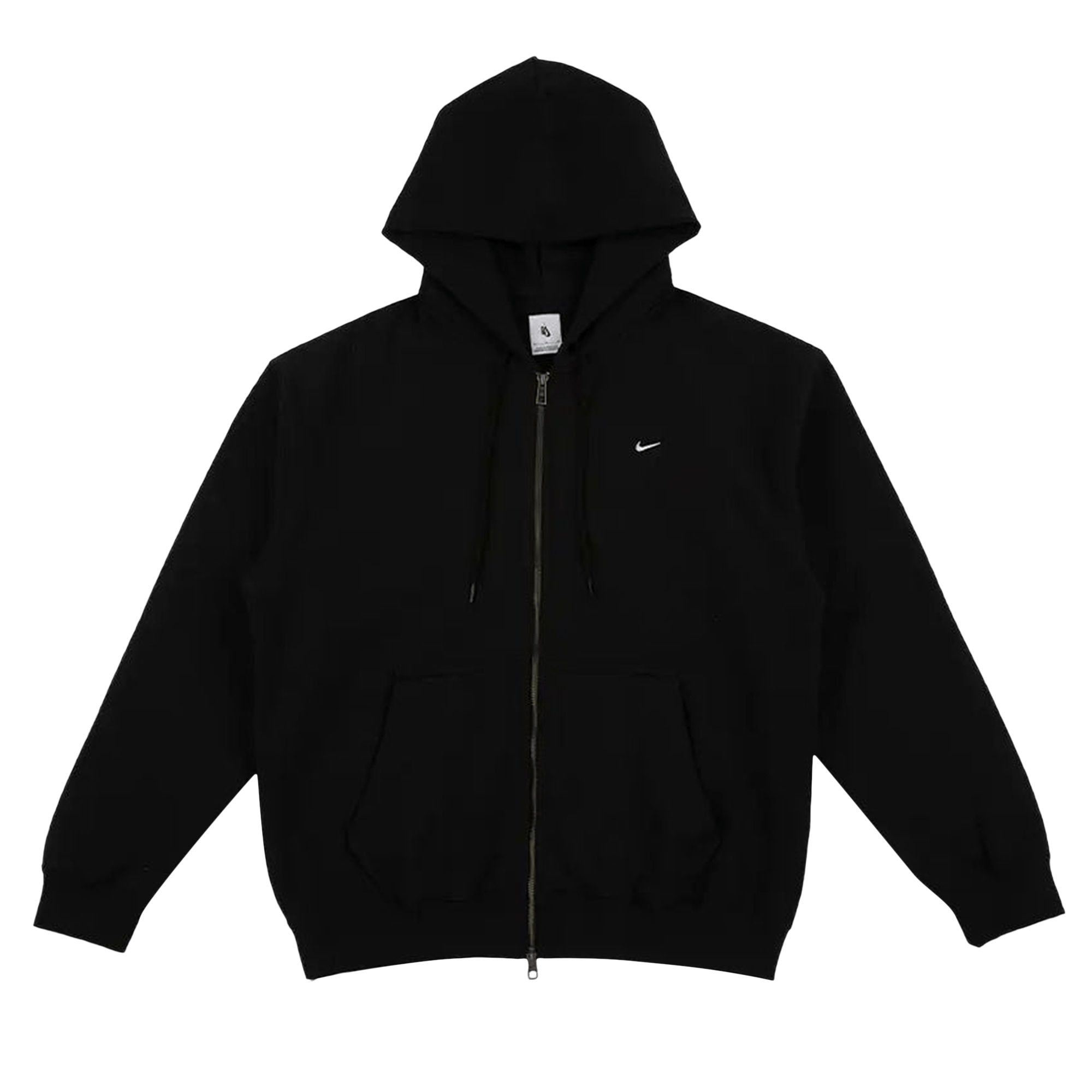Nike Solo Swoosh FZ Hoodie 'Black/White'