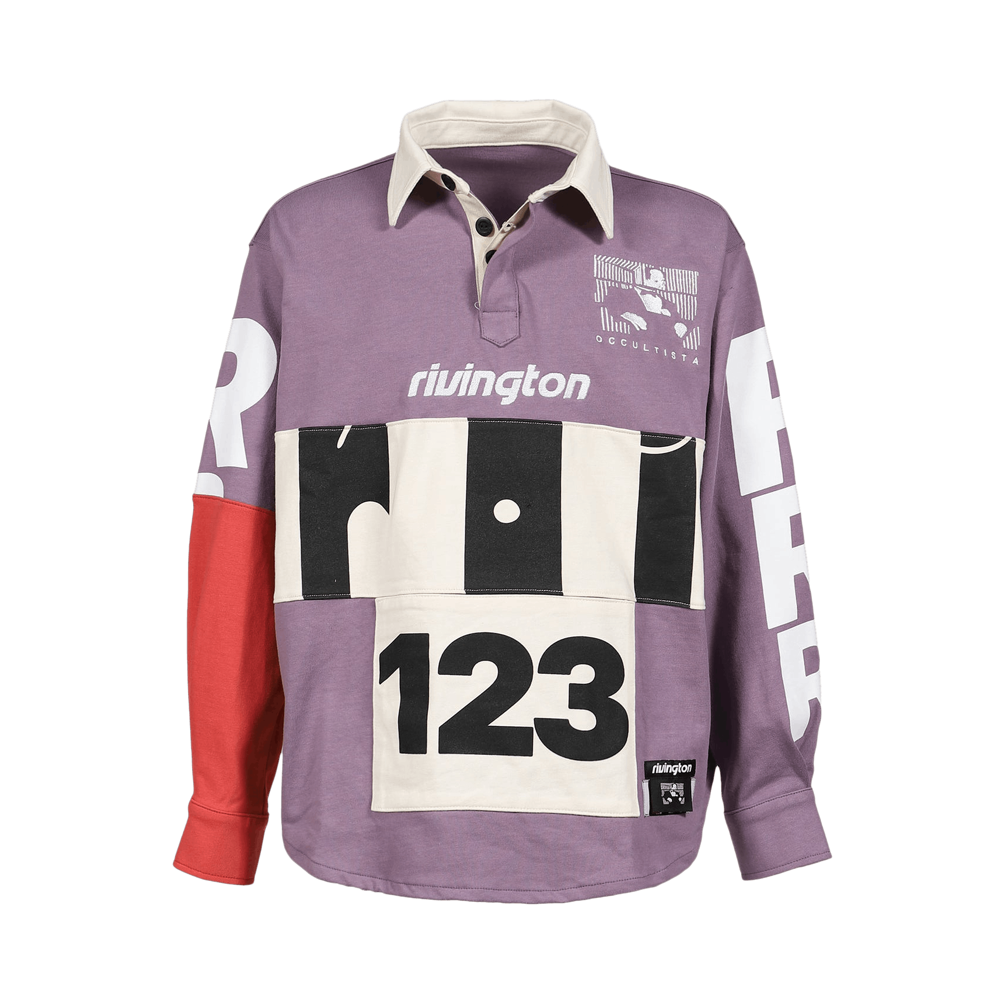 RIVINGTON roi Rebis Apocrypha Rugby Top 'Purple'
