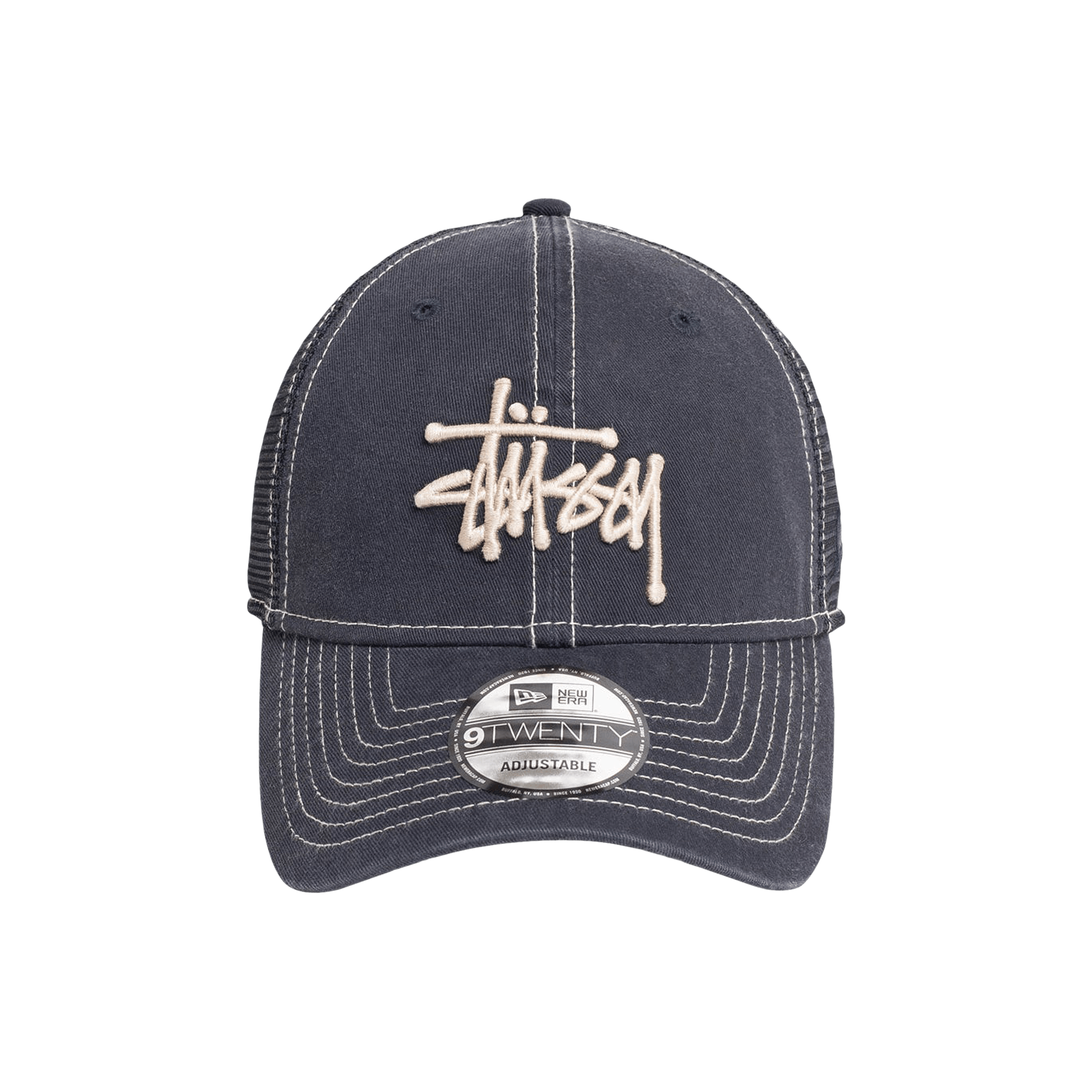 Stussy New Era 9twenty Washed Basic Trucker 'Navy'