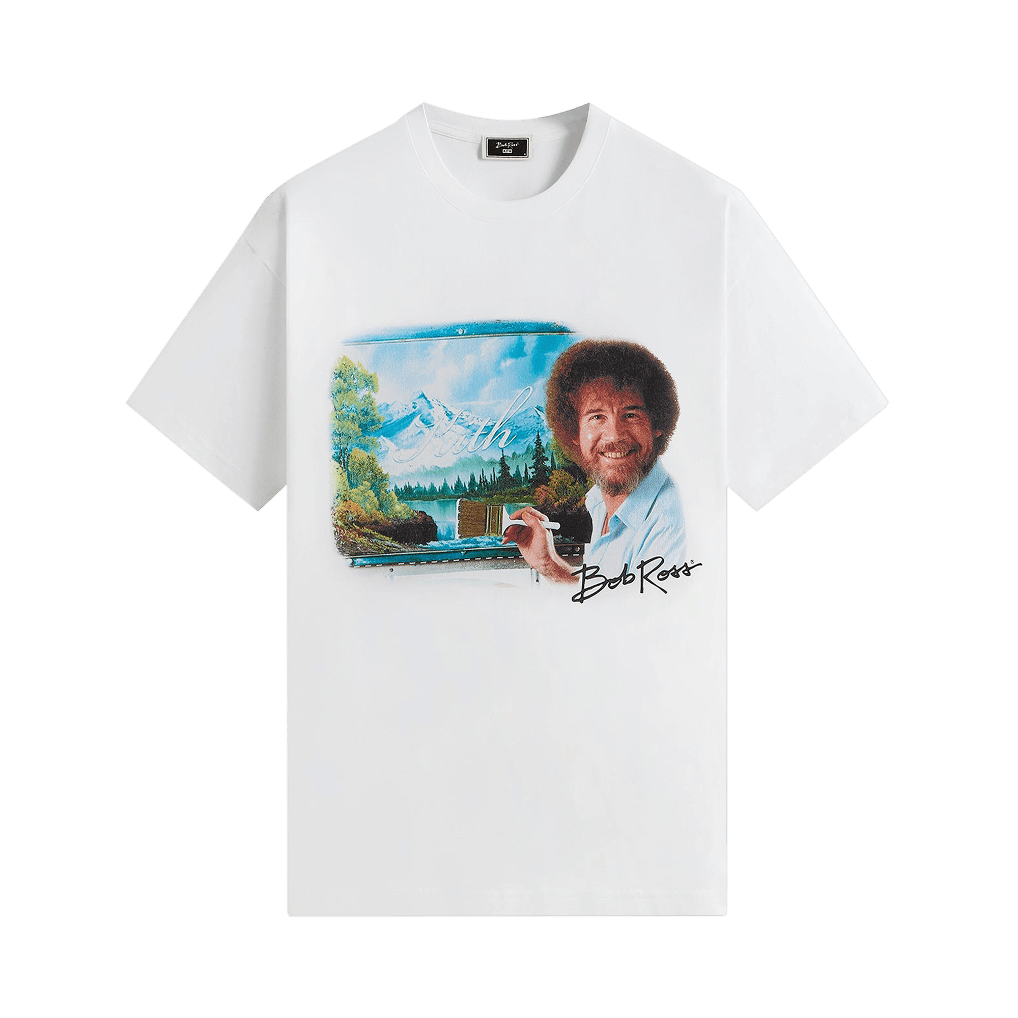 Kith For Bob Ross Portrait Tee 'White'