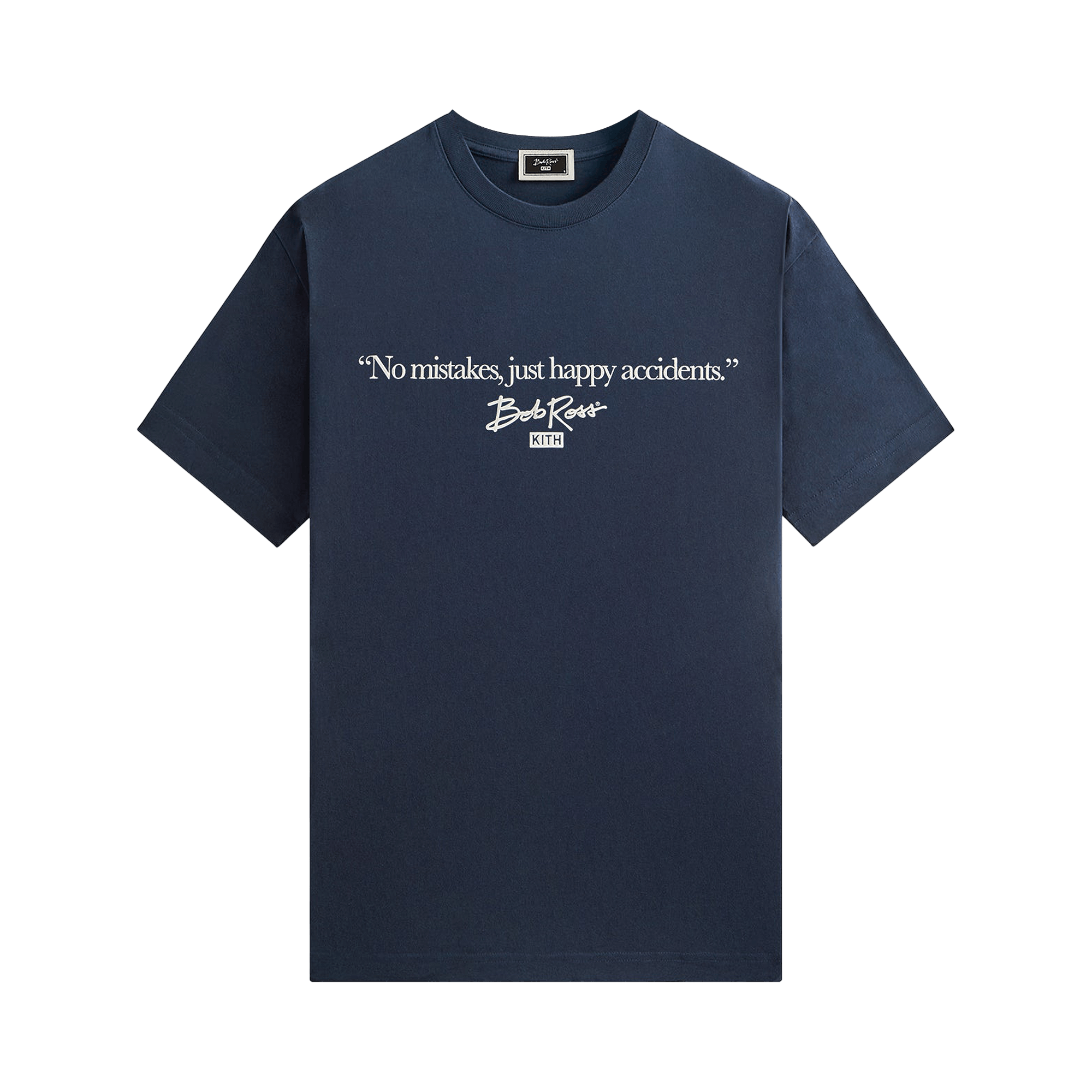 Kith For Bob Ross Happy Accidents Quote Tee 'Nocturnal'