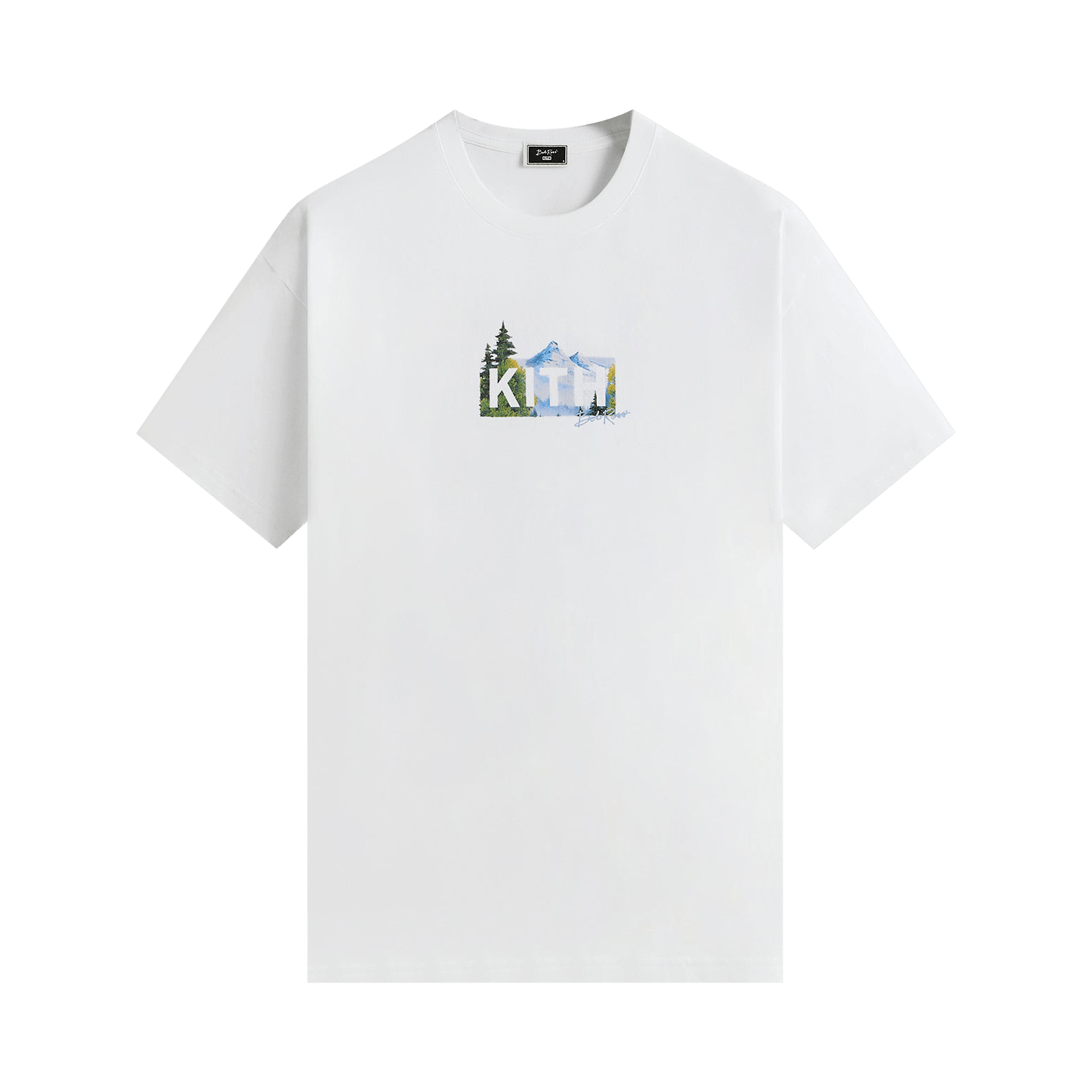 Kith For Bob Ross Mountain Classic Logo Tee 'White'