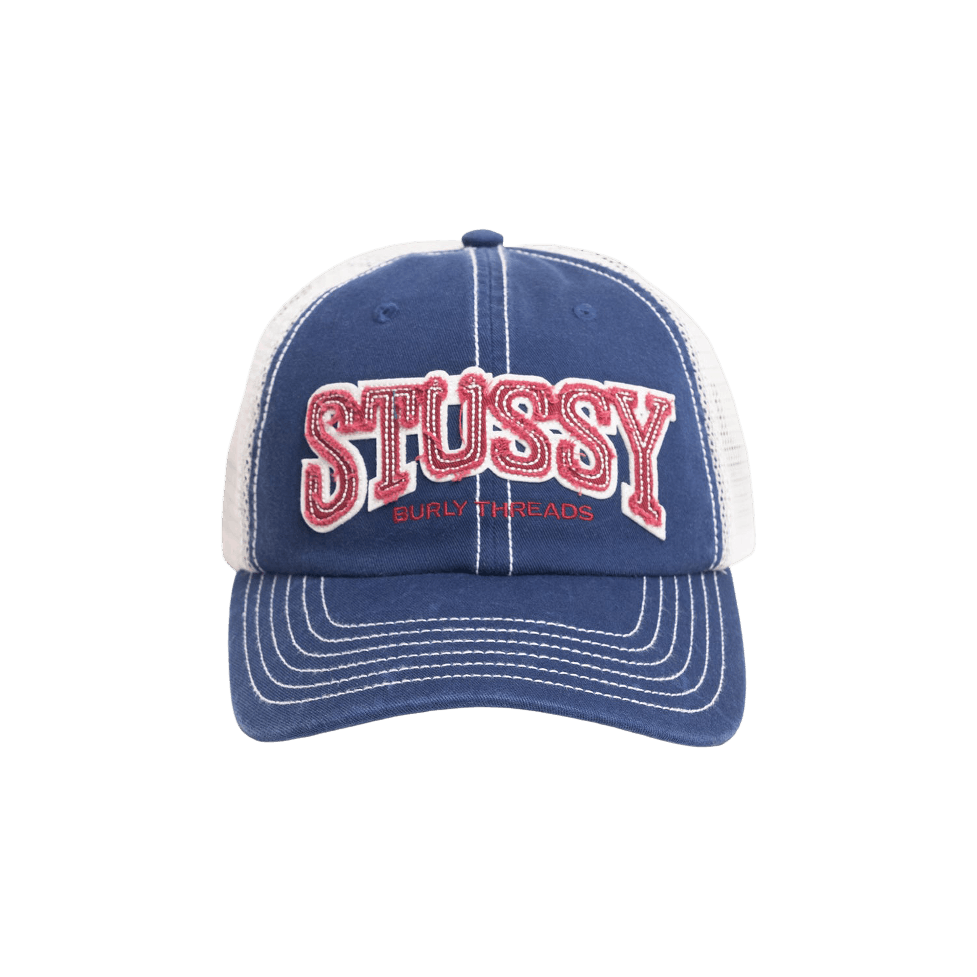 Stussy Mid-Depth Burly Threads Trucker 'Navy'