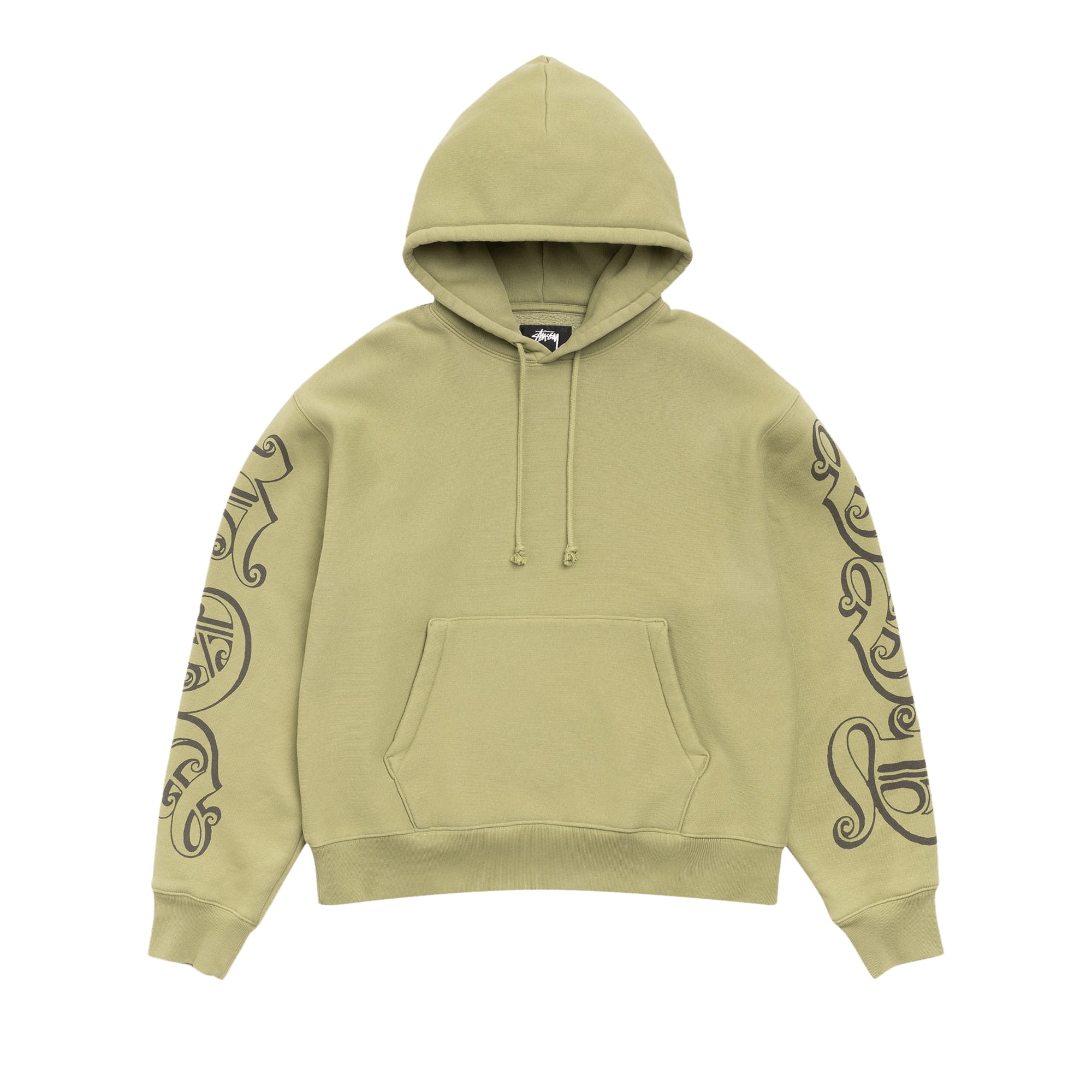 Stussy Motif Print Hoodie 'Moss'