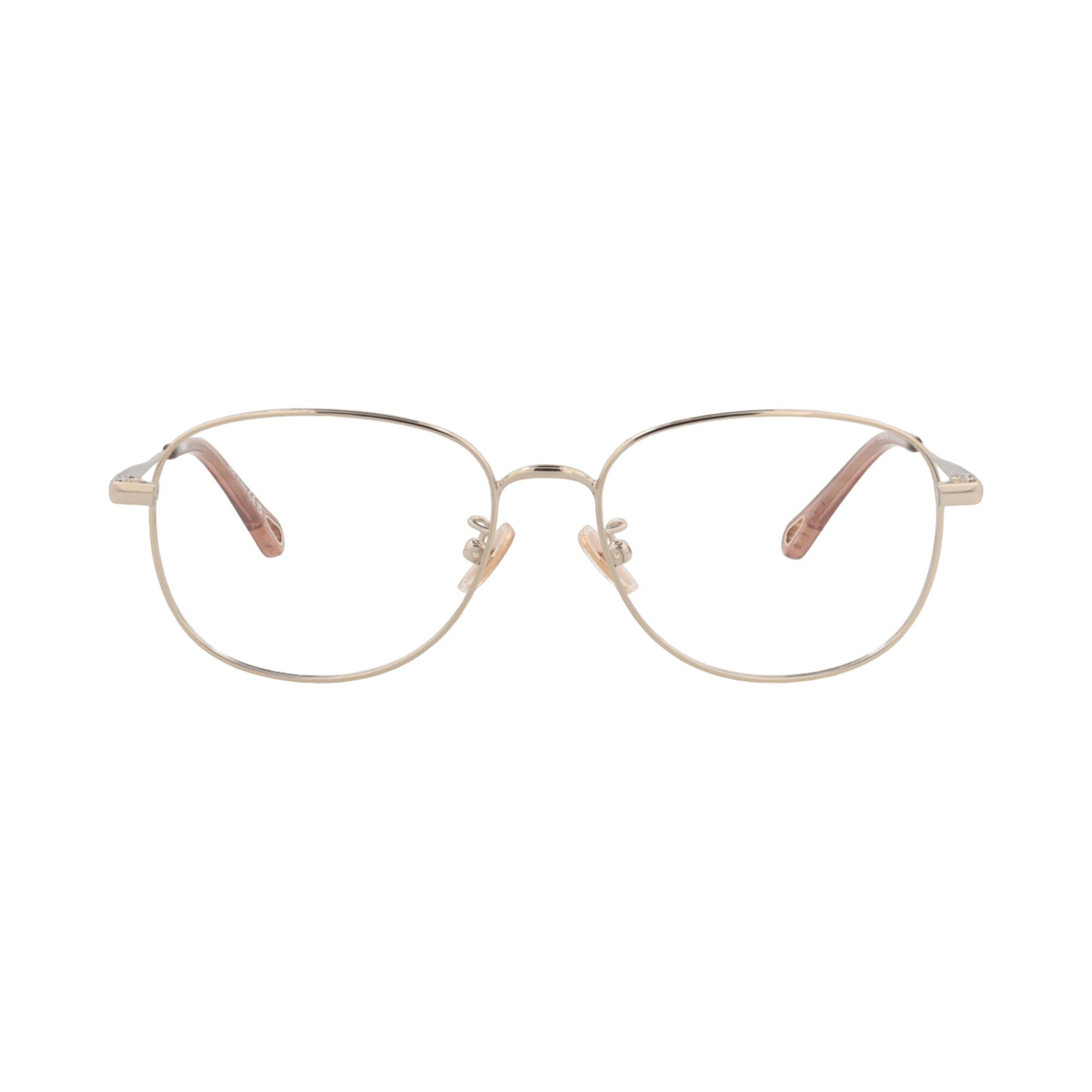 Chloé Round Metal Optical Frames 'Gold/Transparent'