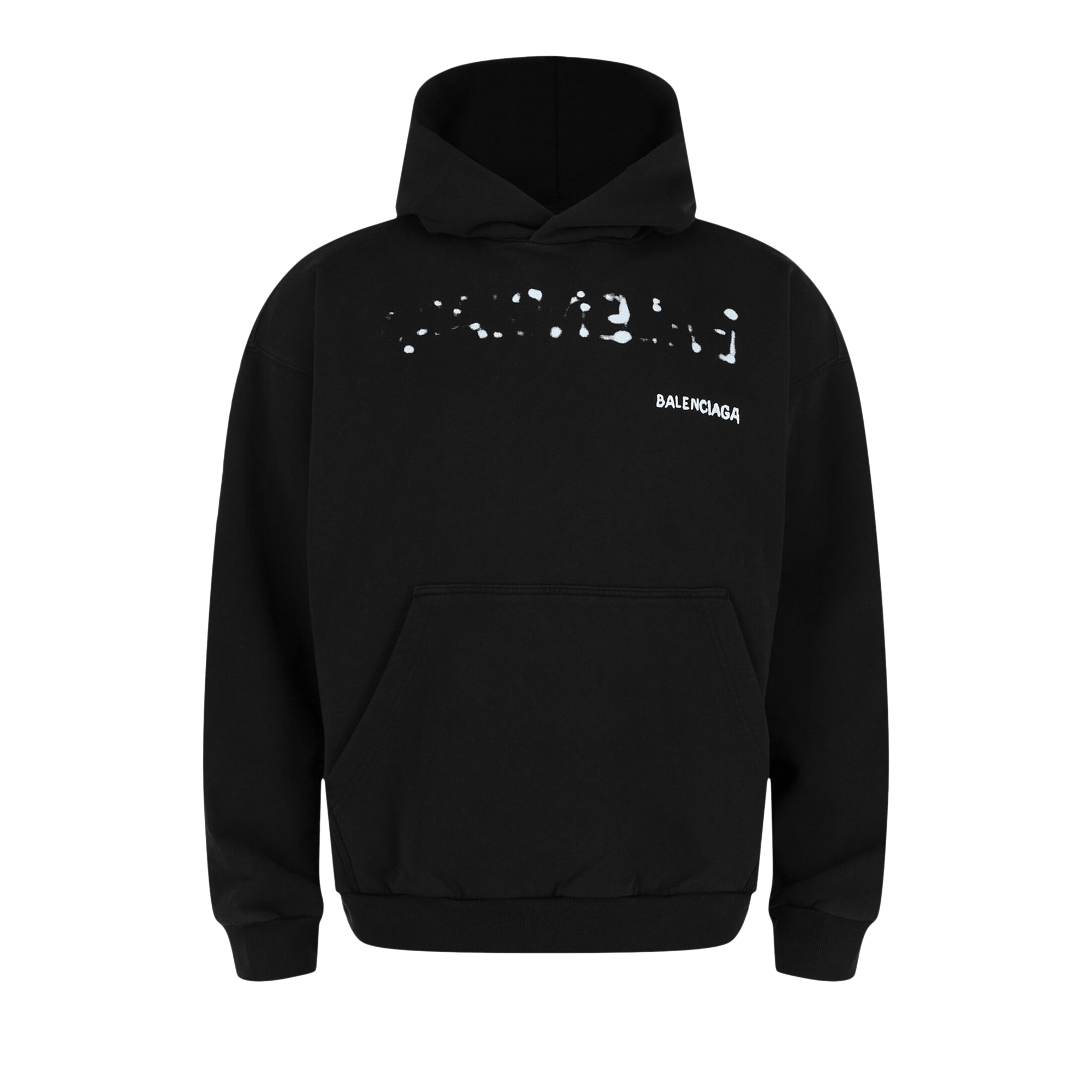 Balenciaga Hand Drawn Hoodie 'Black/White'