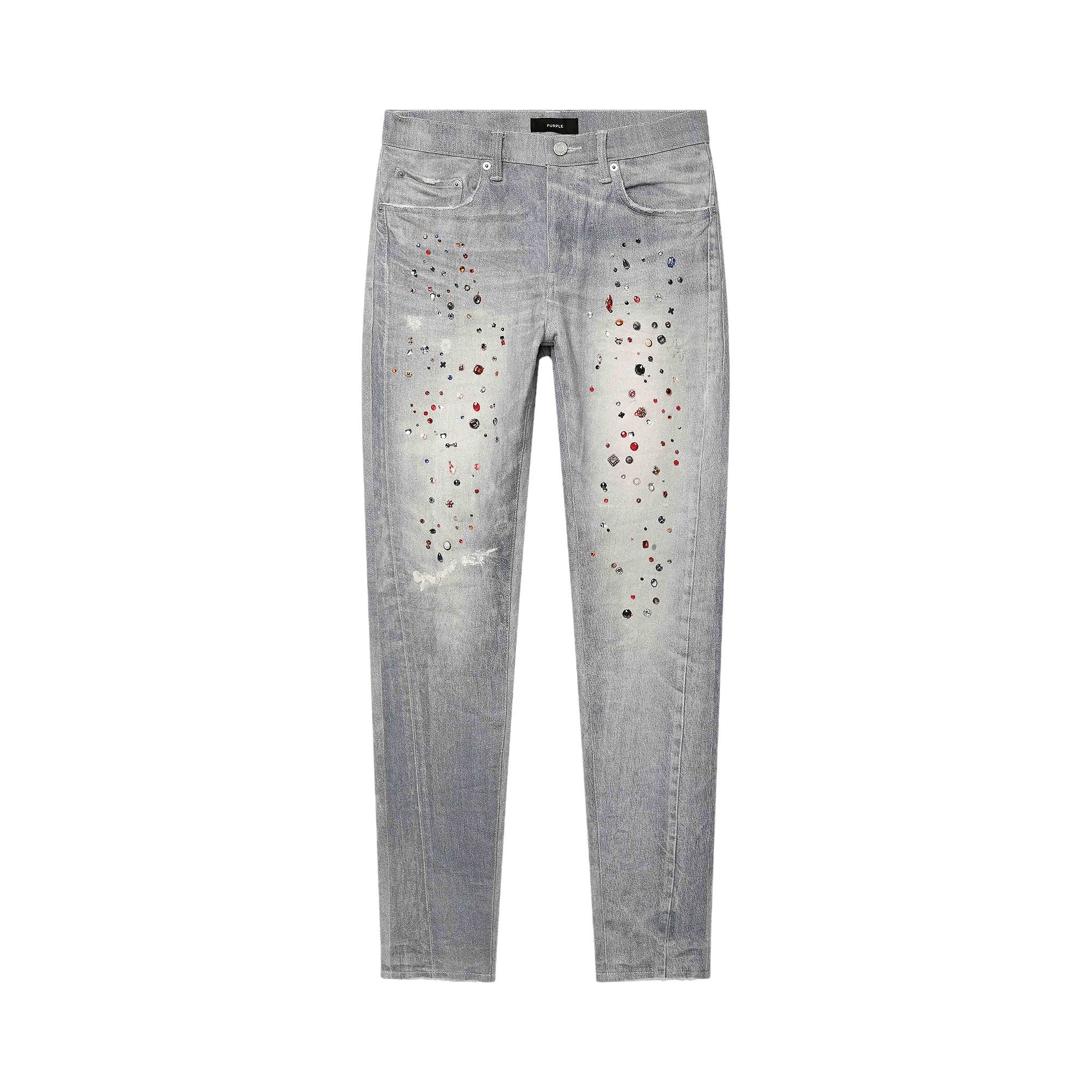 PURPLE BRAND Jewel Print 'Light Indigo'