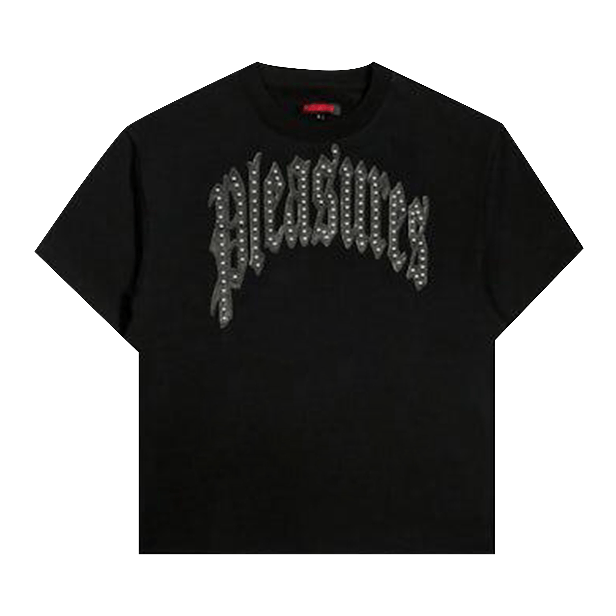 Pleasures Twitch Studded Crewneck T-Shirt 'Black'