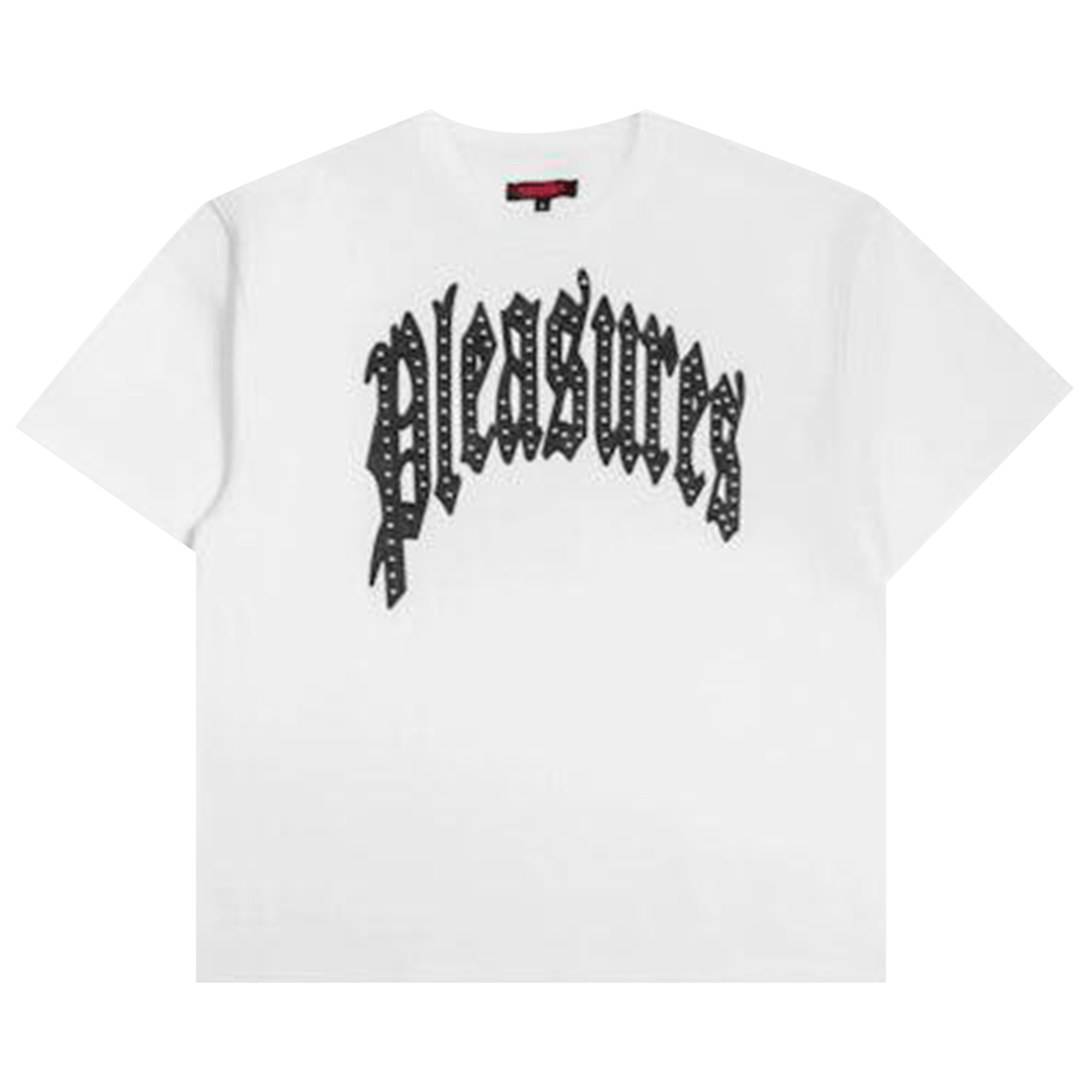 Pleasures Twitch Studded Crewneck T-Shirt 'White'
