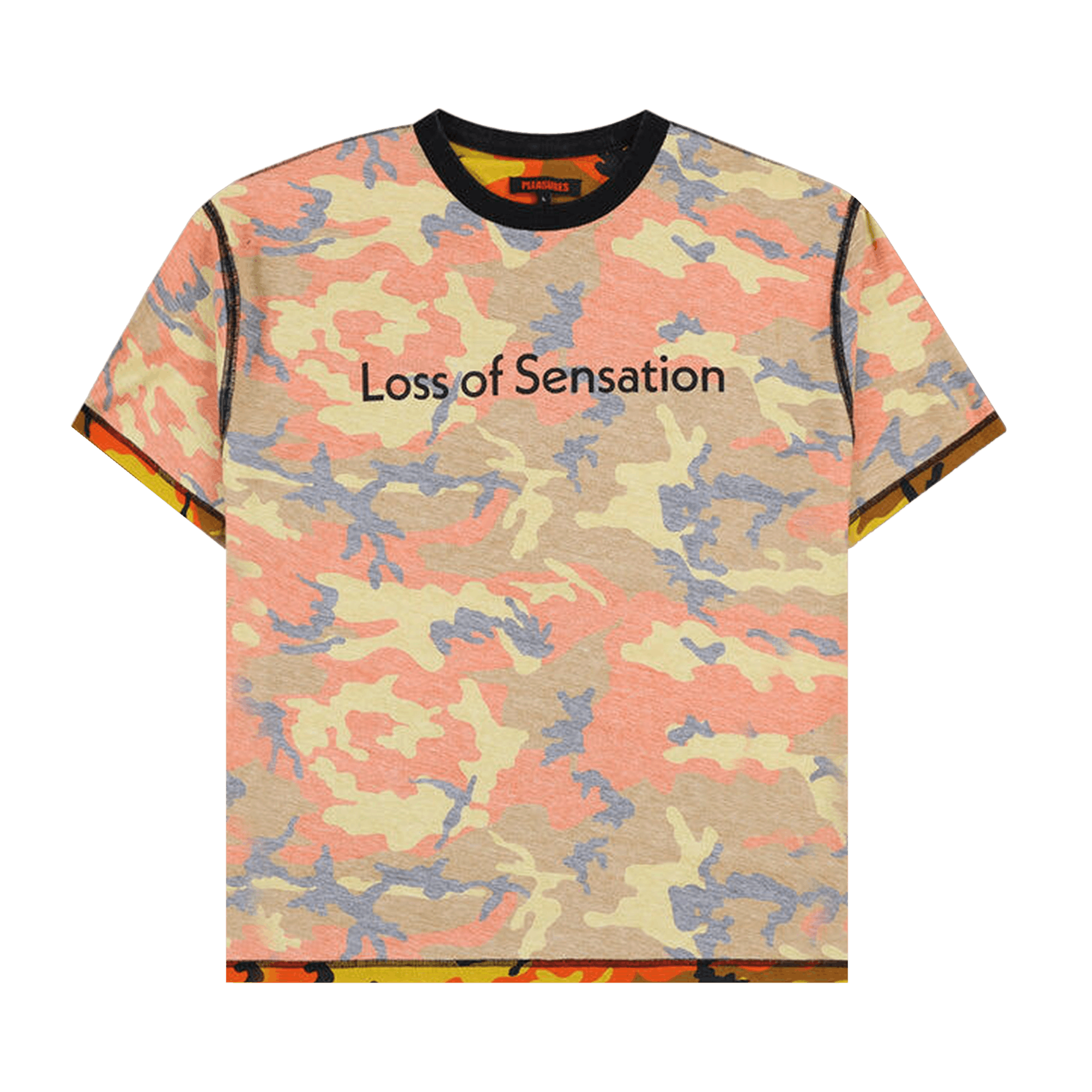 Pleasures Sensation Camo T-Shirt 'Orange'