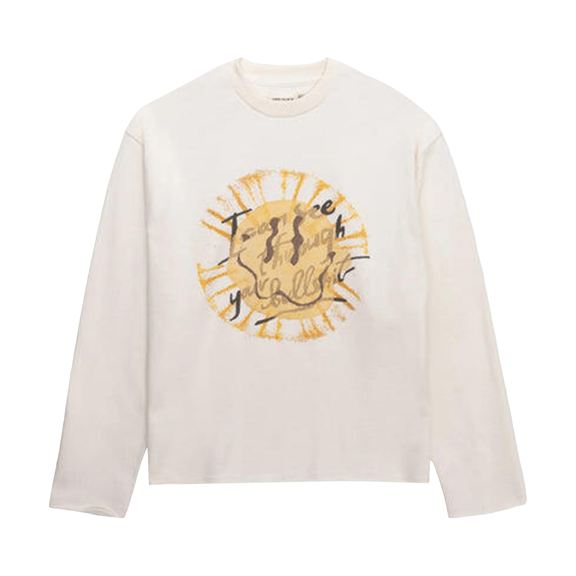Honor The Gift I Can See Through Your Bullshit Long-Sleeve Crew 'White'