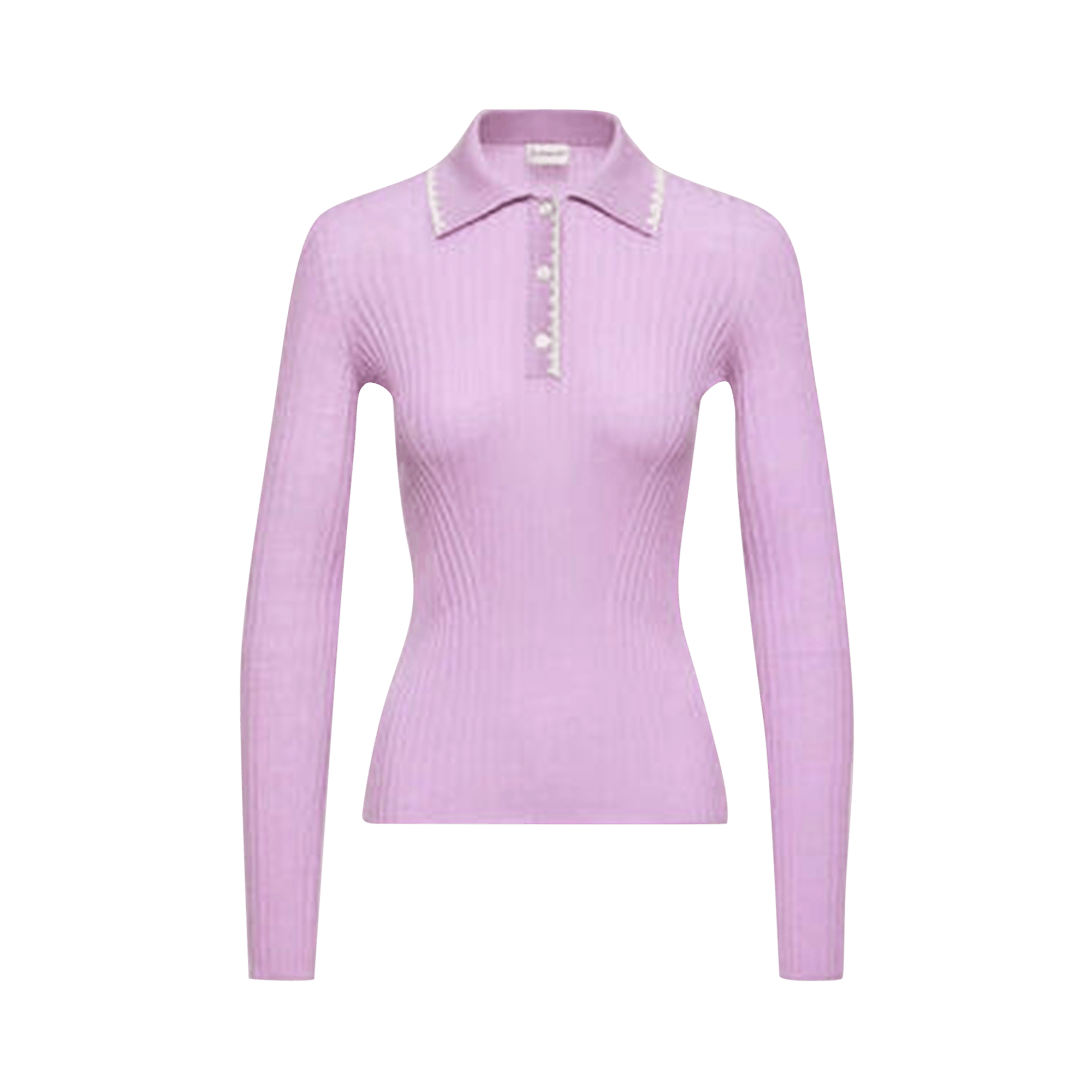 Moncler Long-Sleeve Polo 'Purple'