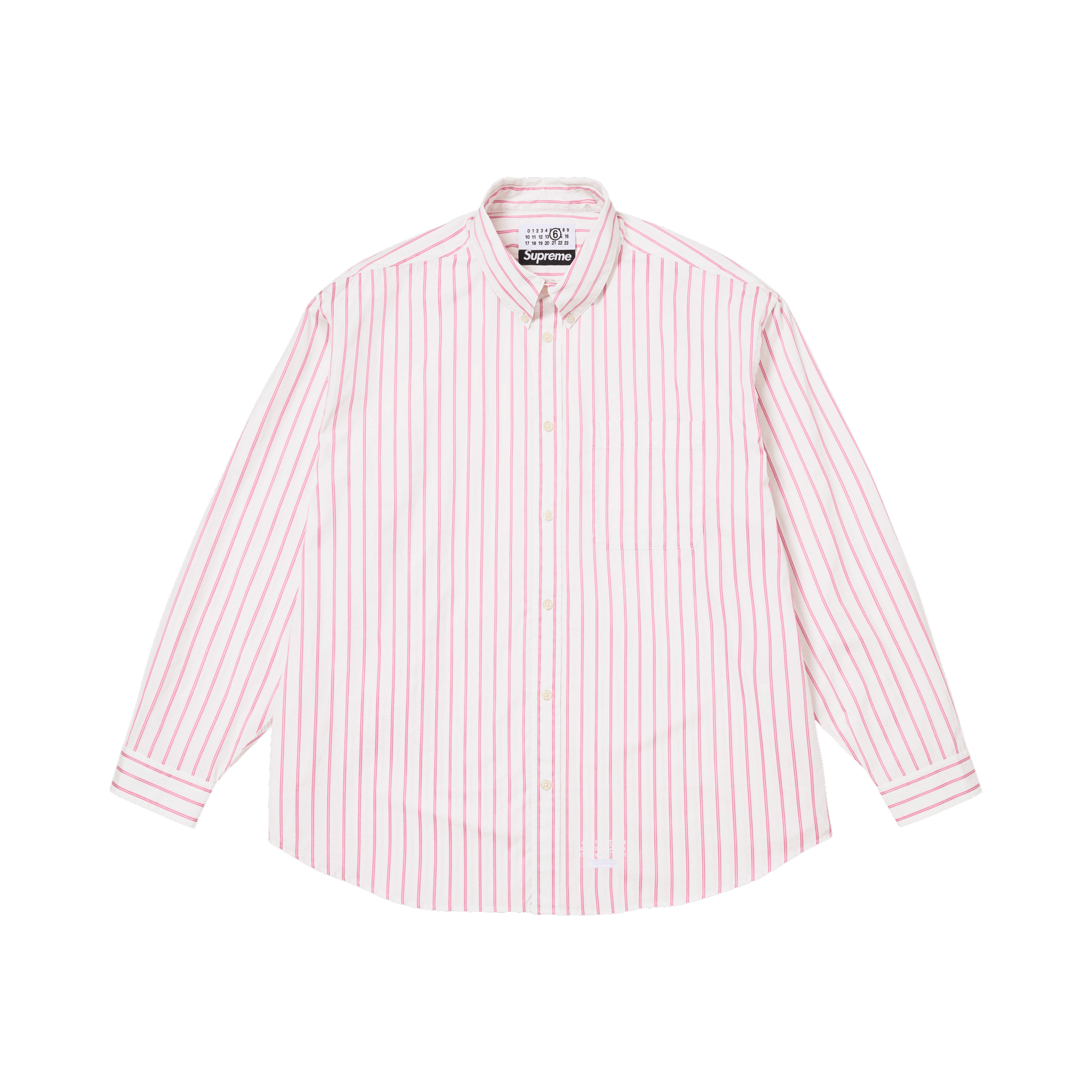 Supreme x MM6 Maison Margiela Stripe Shirt 'White'