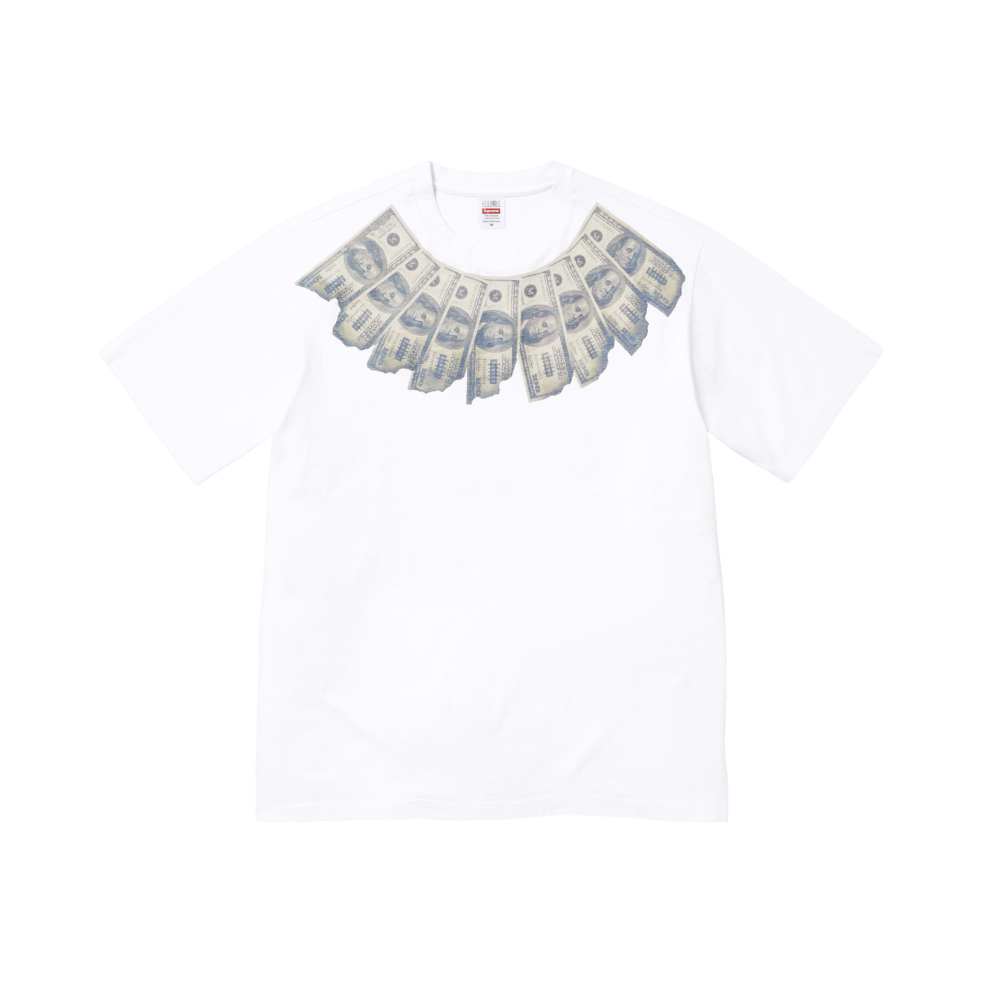 Supreme x MM6 Maison Margiela Money Short-Sleeve Top 'White'