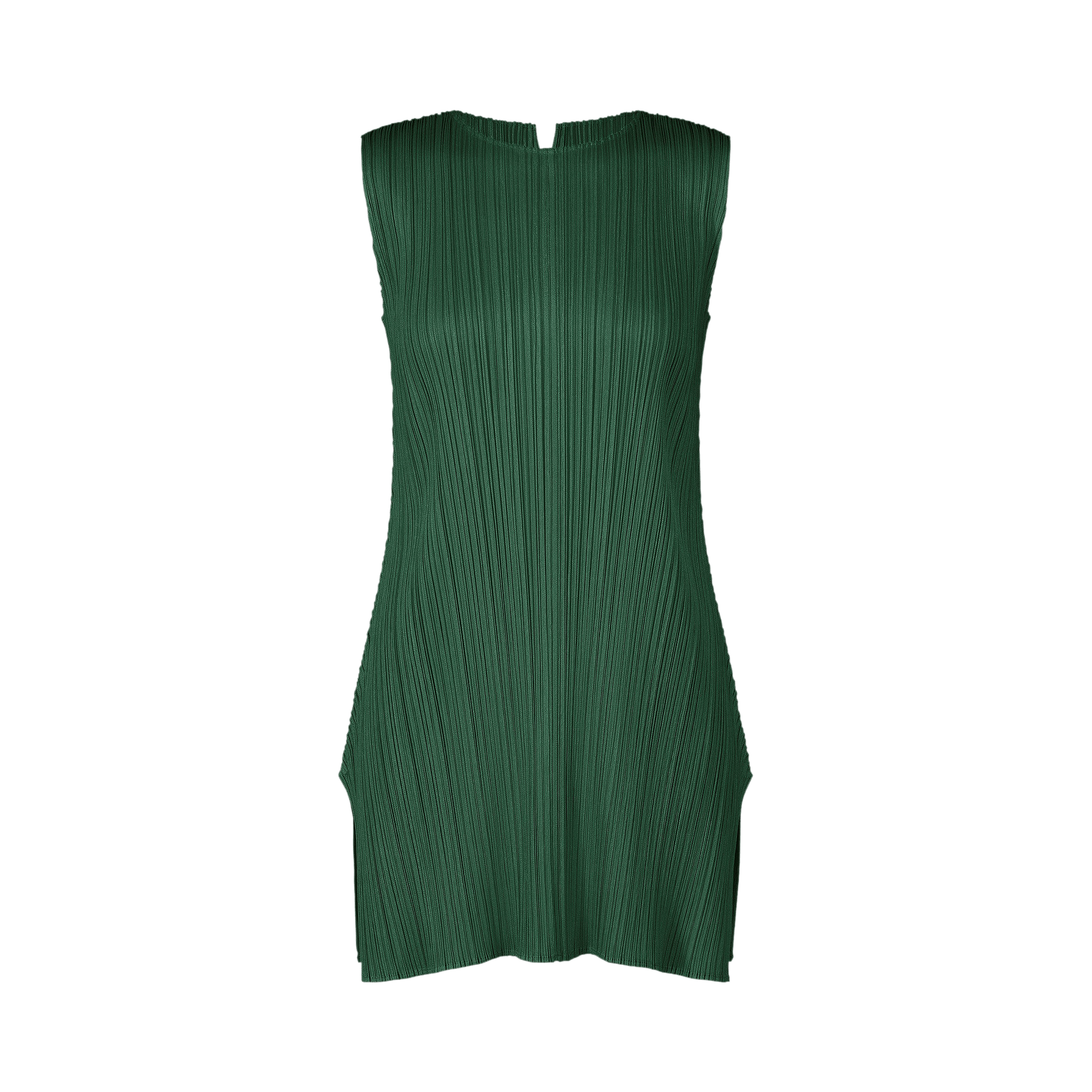 Pleats Please Issey Miyake Monthly Colors March Dress 'Dark Green'