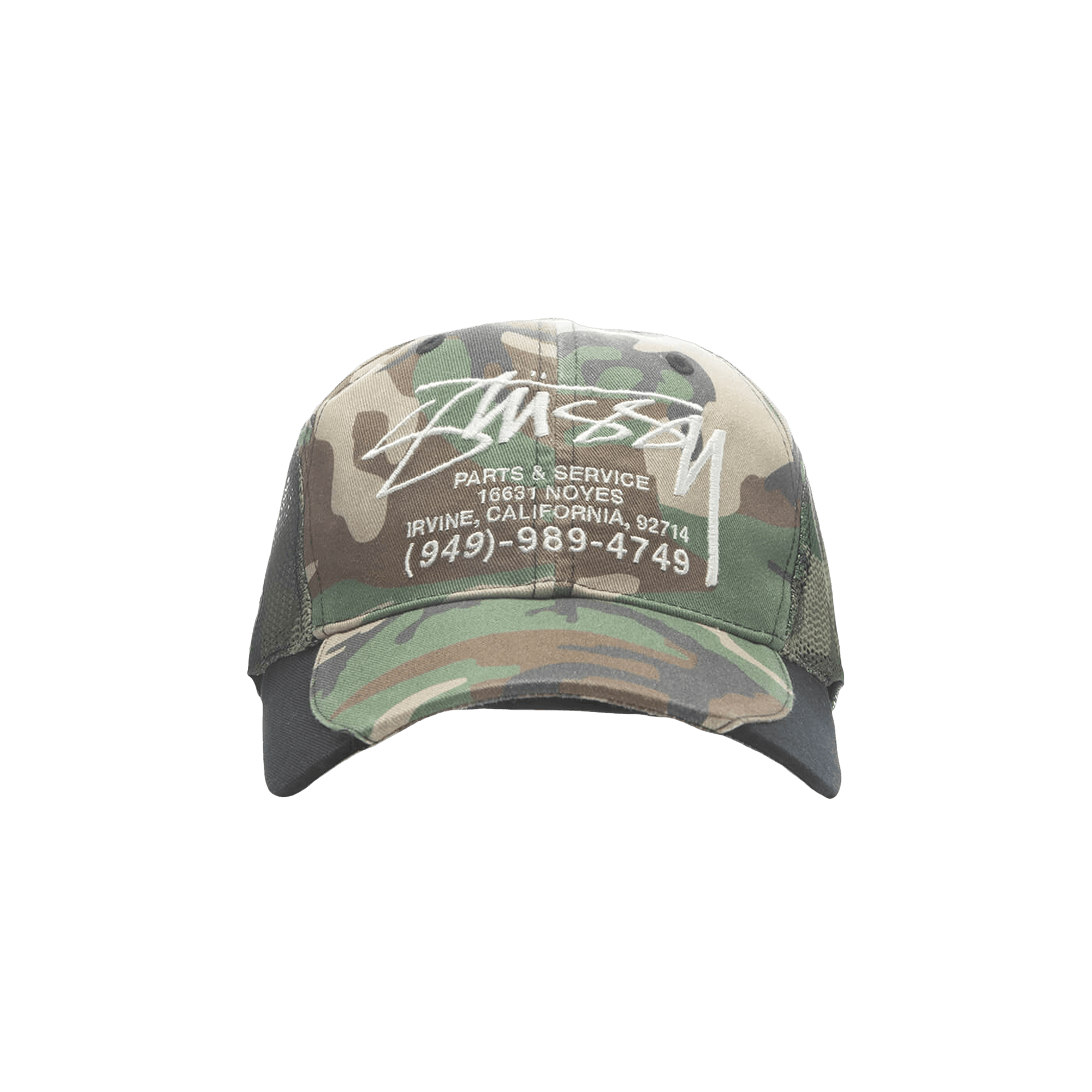 Stussy LP Service Mesh Strapback Cap 'Camo'