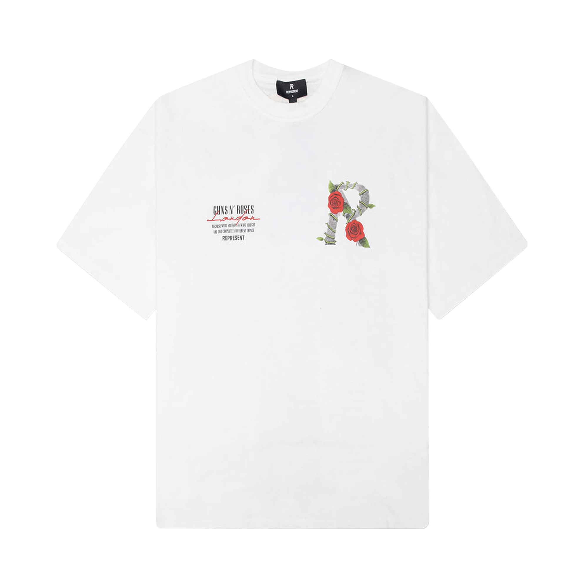 Represent Clo x Guns N' Roses Tour T-Shirt 'Flat White'